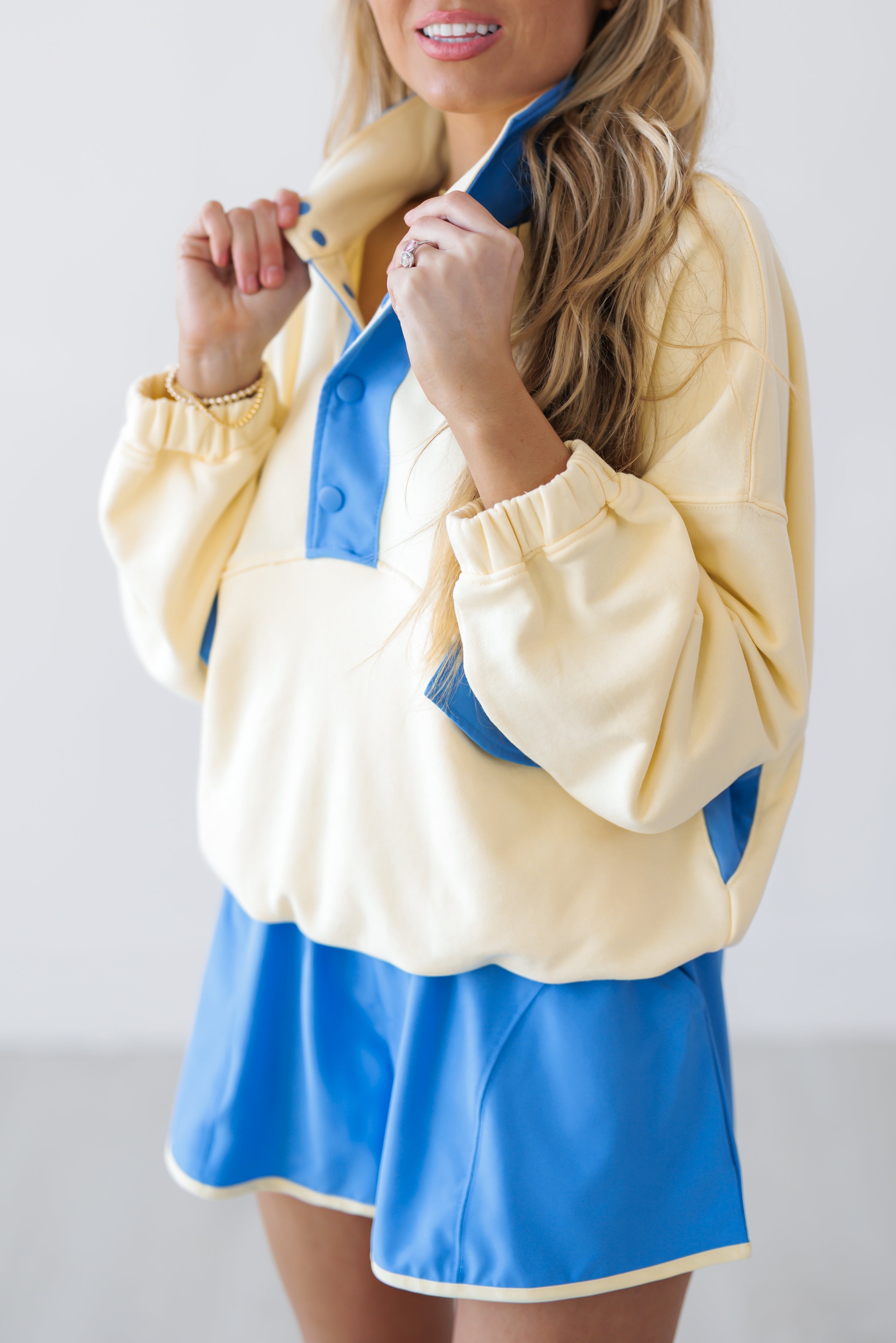 Never Settle Top & Shorts Set - Lemonilla/Aqua Splash