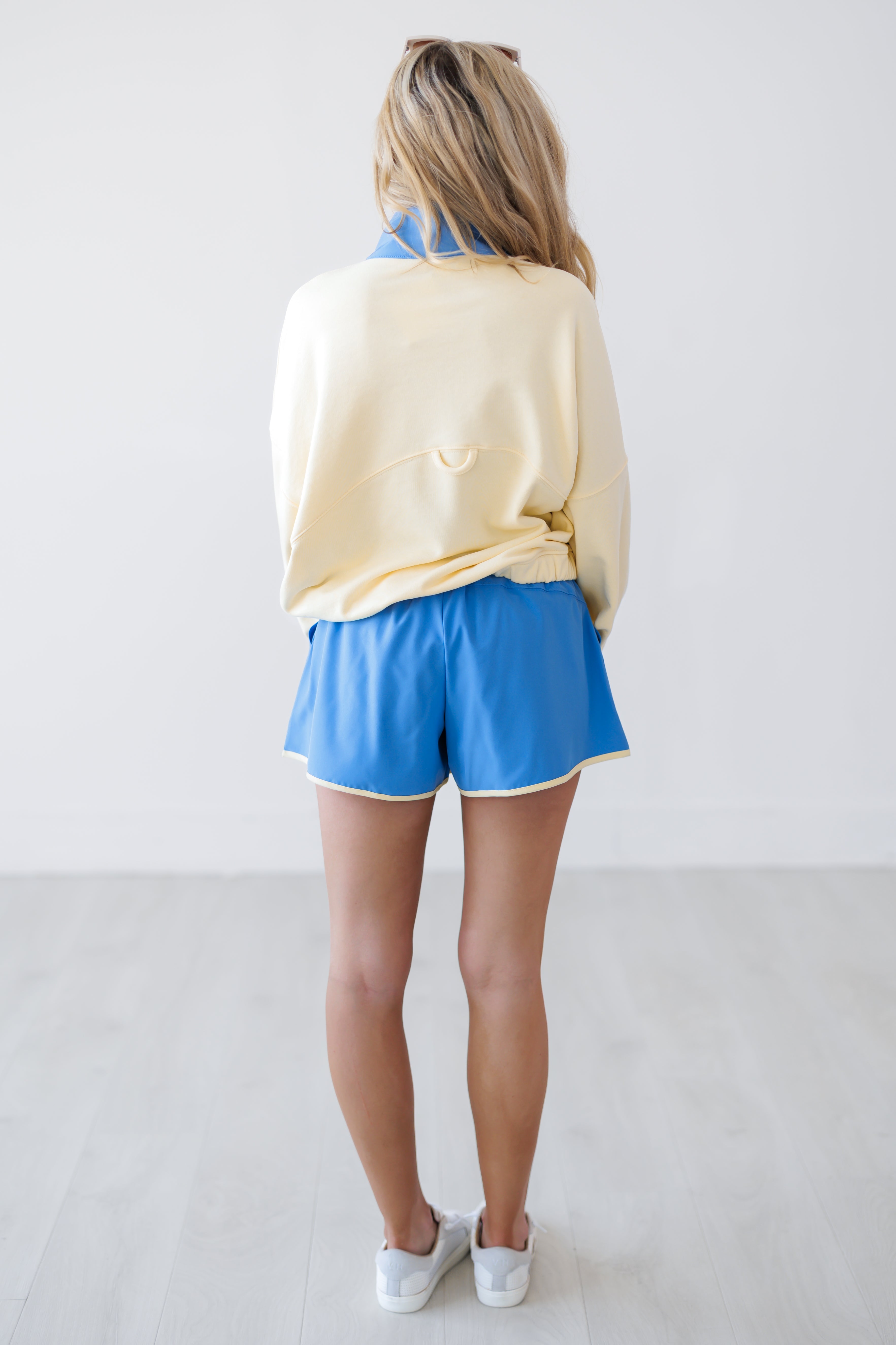 Never Settle Top & Shorts Set - Lemonilla/Aqua Splash