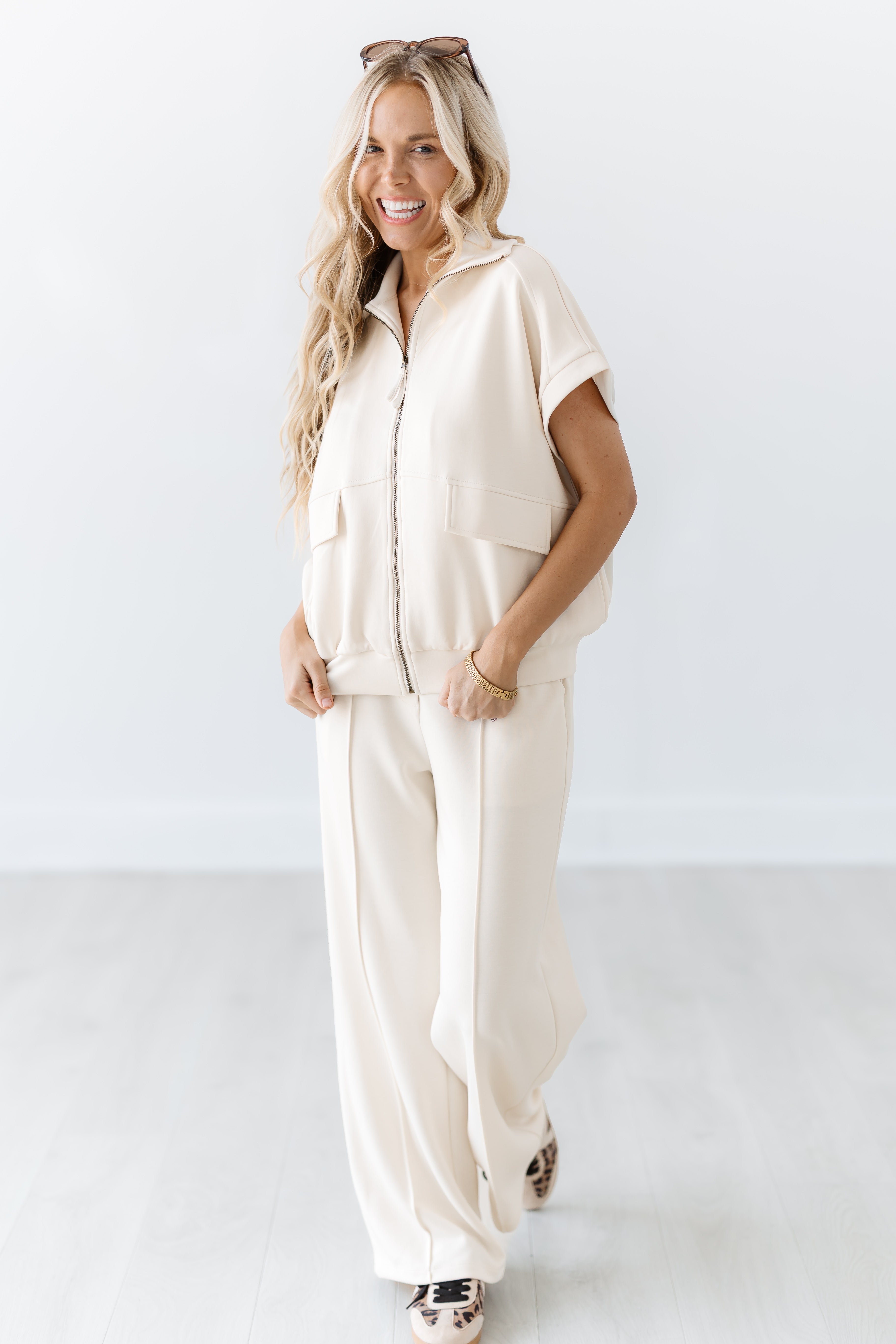 Seaside Escape Vest - Ecru