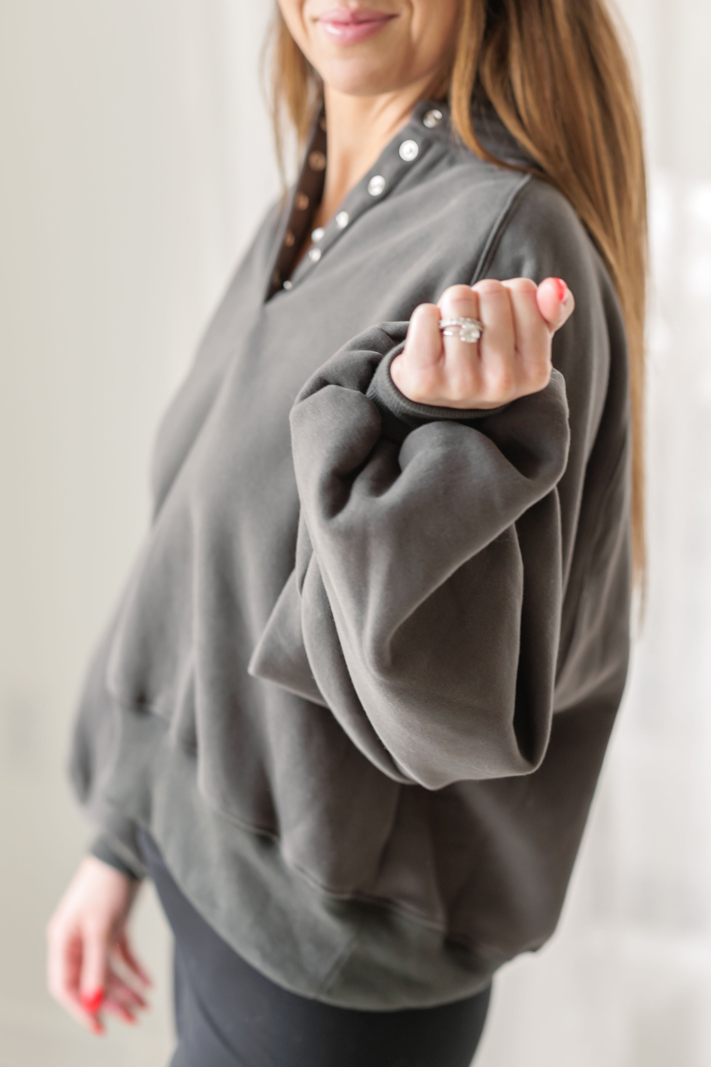 Cozy Haven Sweater - Charcoal