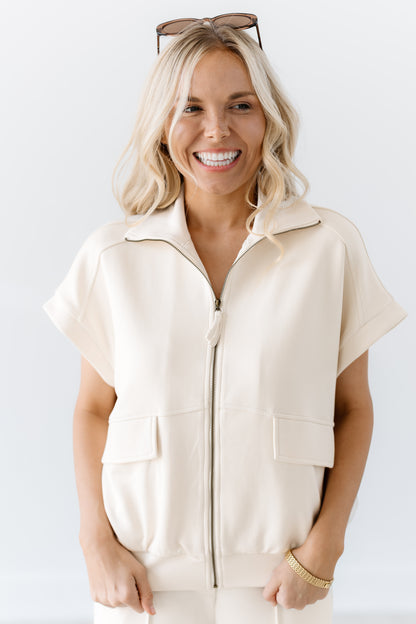 Seaside Escape Vest - Ecru