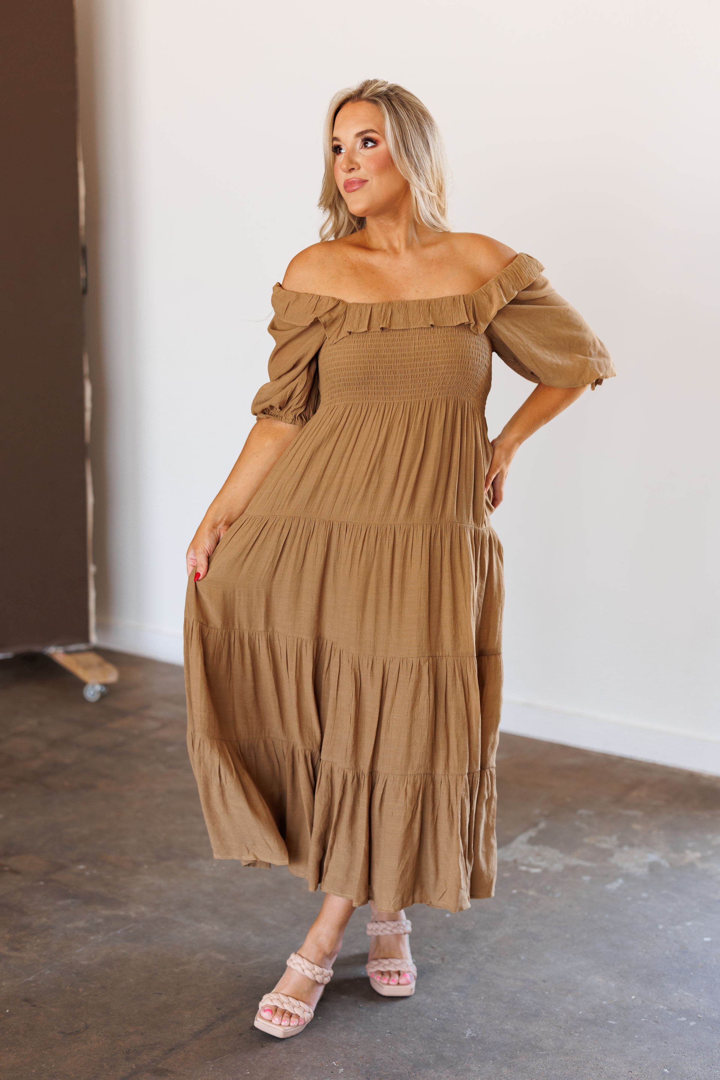 Marissa Dress - Toast