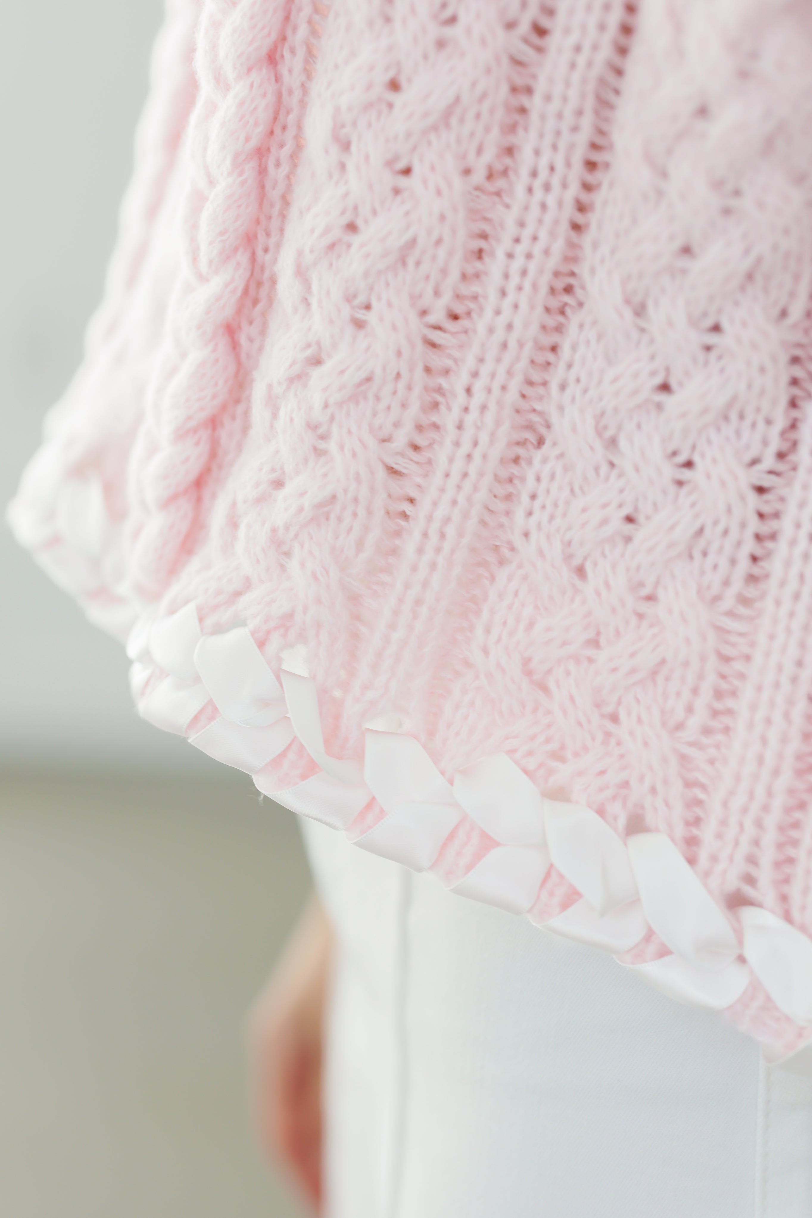 Midnight Frost Sweater - Lt. Pink - FINAL SALE