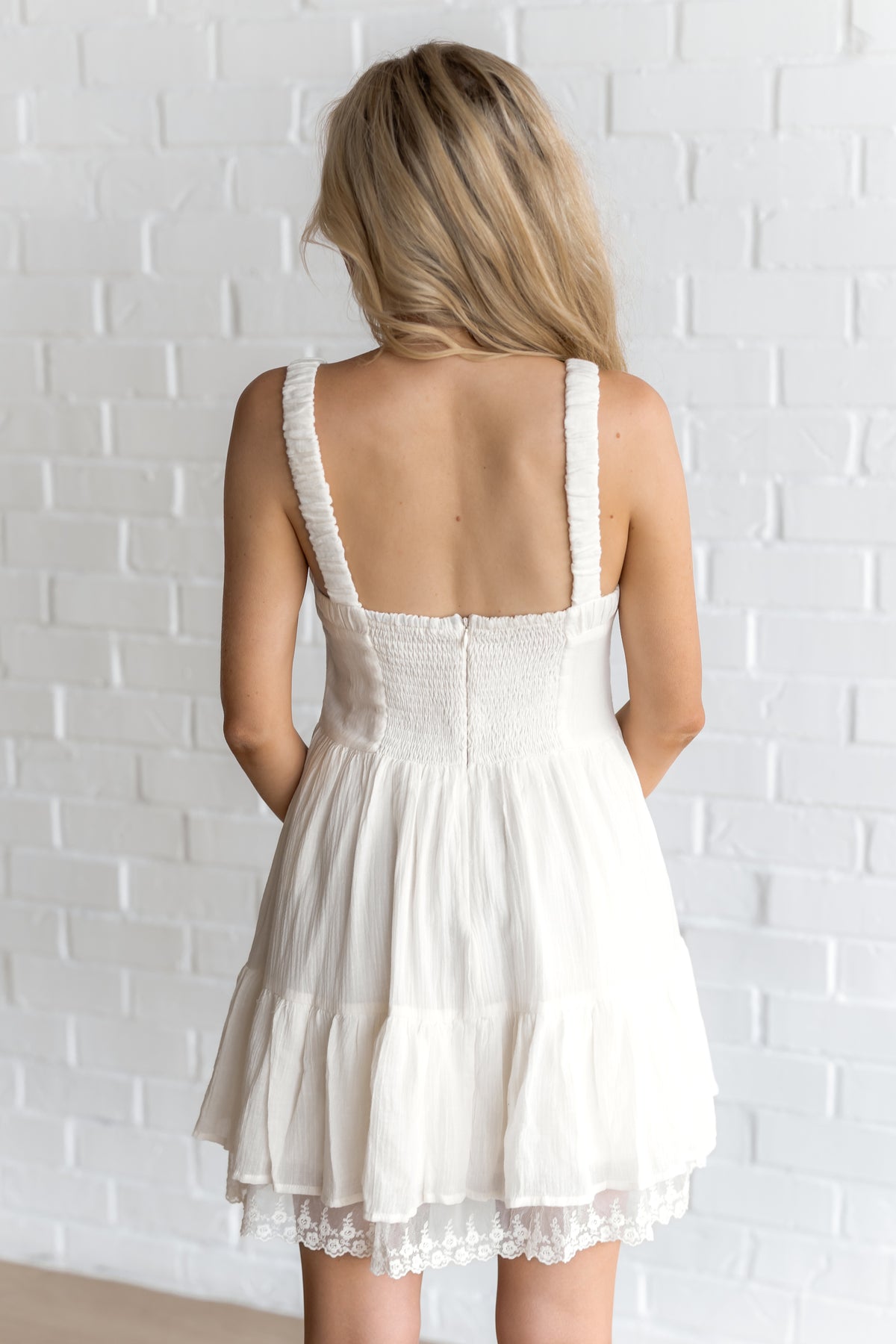 Arabella Mini Dress - Vanilla - FINAL SALE