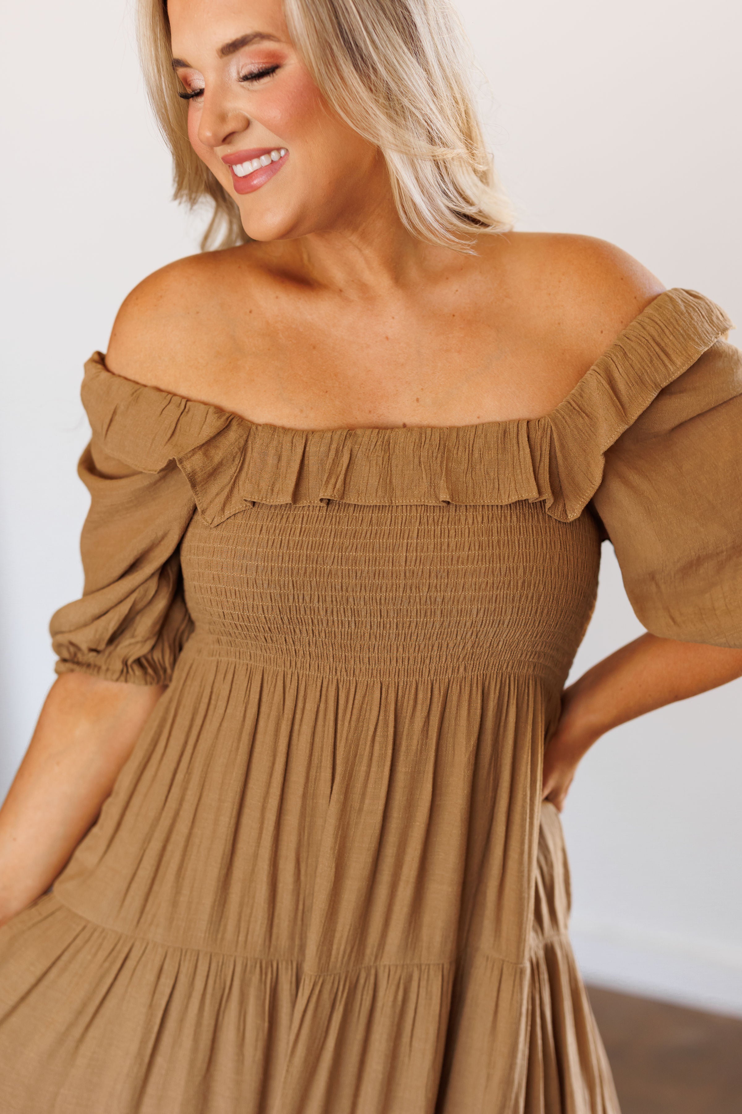 Marissa Dress - Toast