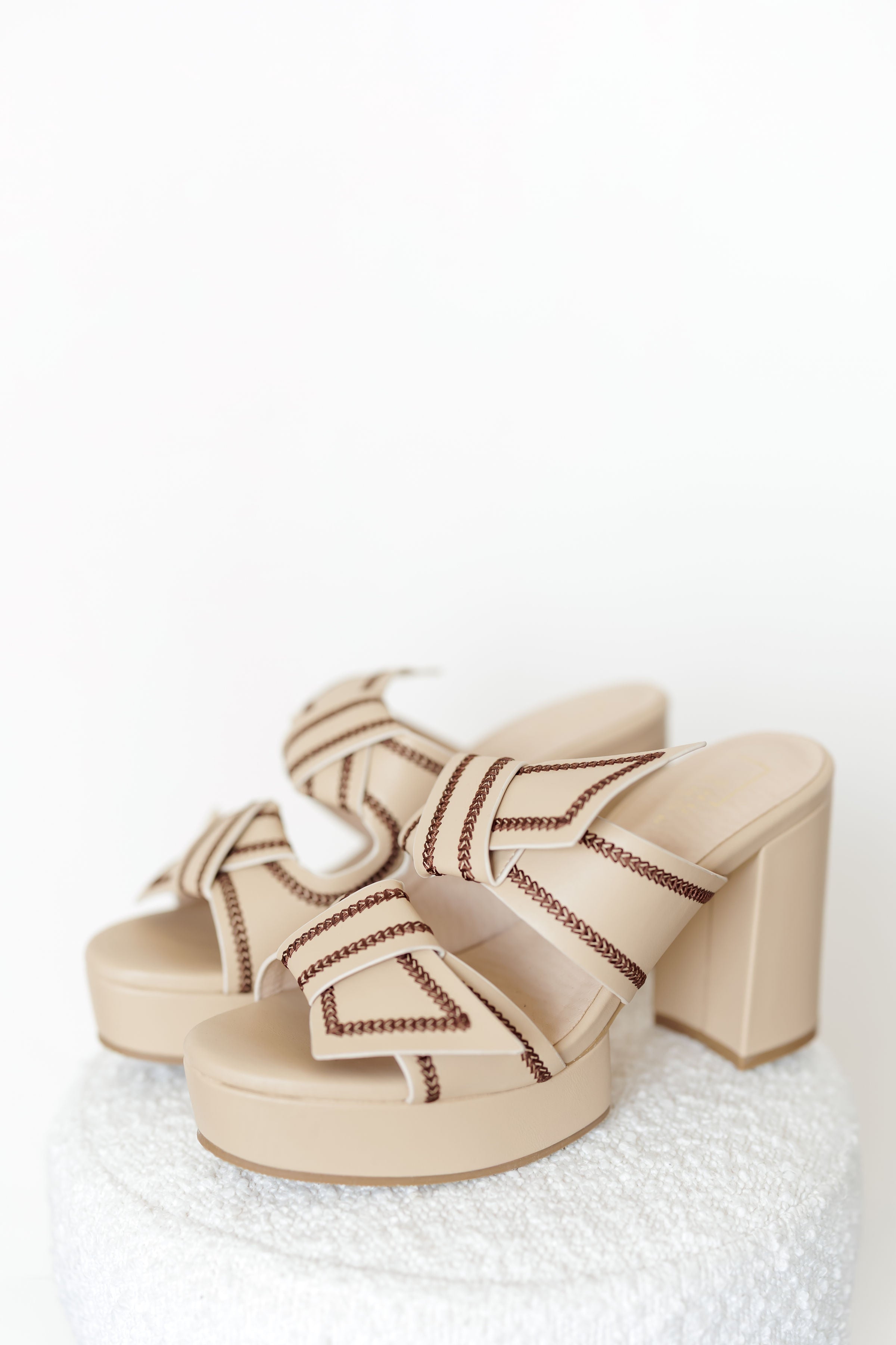 ShuShop: Honey Platform Heel - Nude