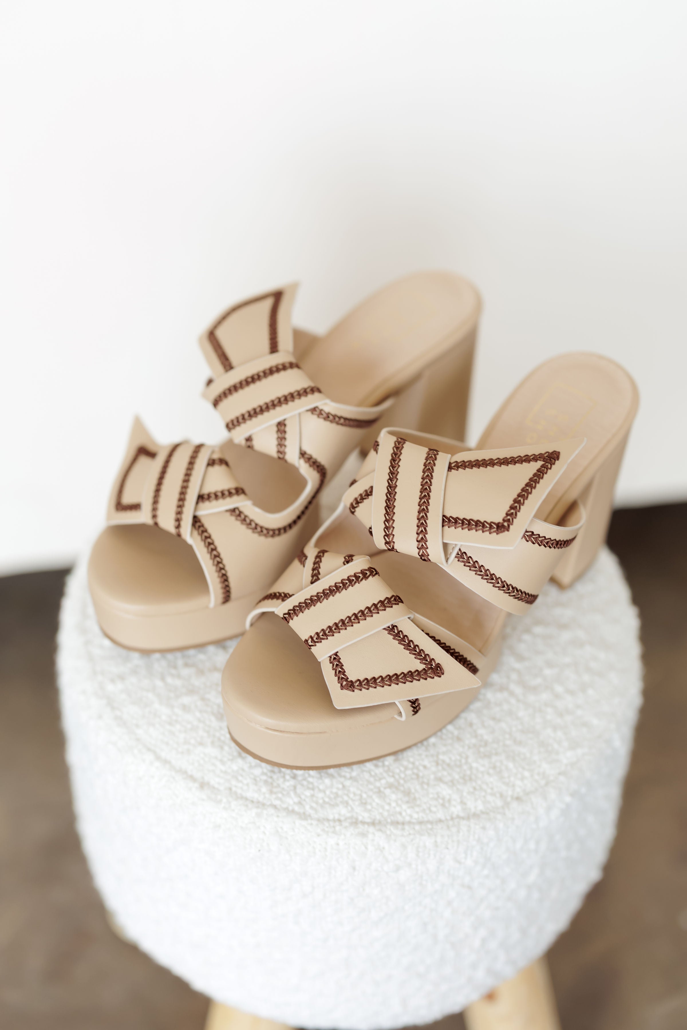 ShuShop: Honey Platform Heel - Nude