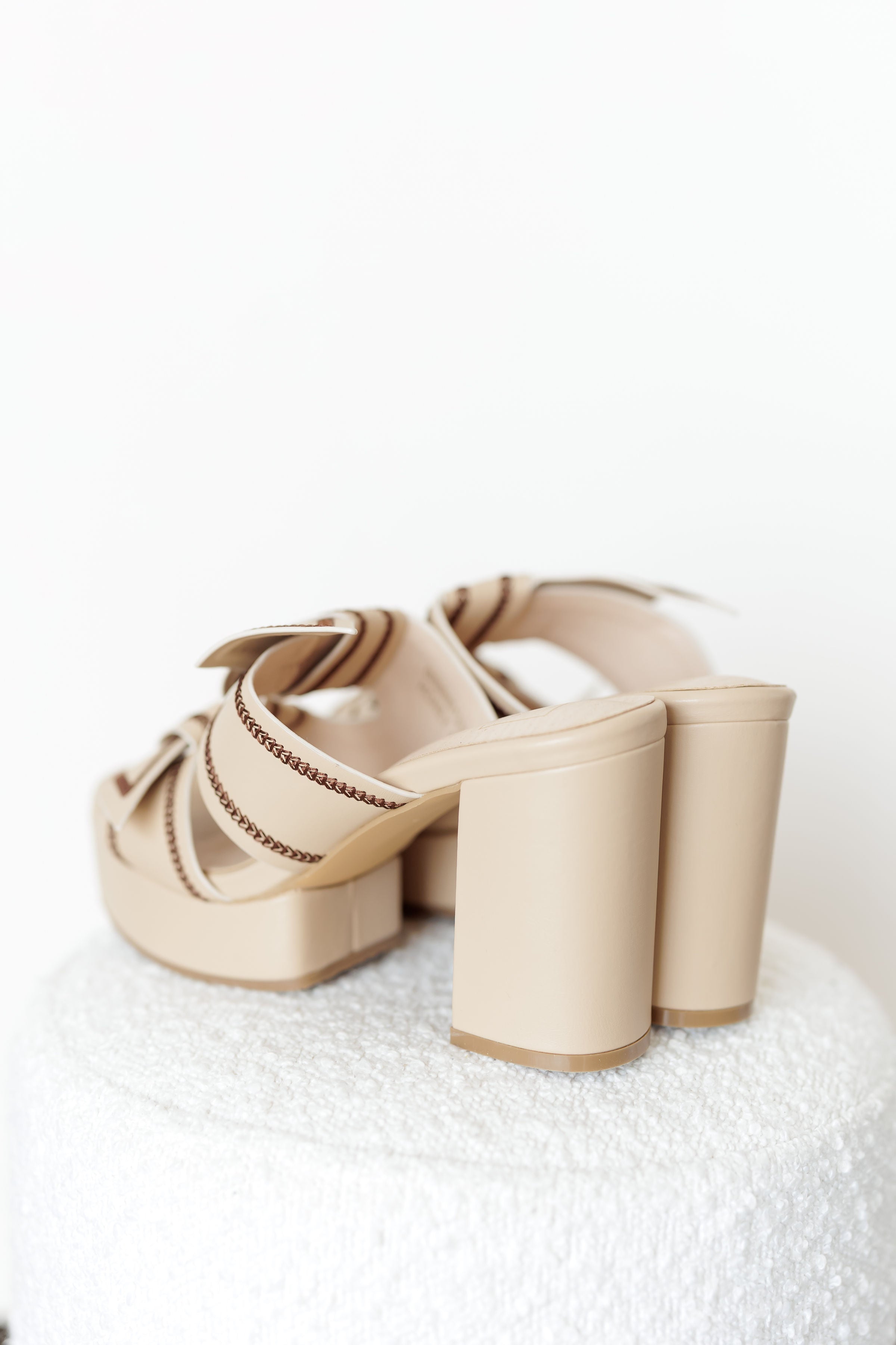 ShuShop: Honey Platform Heel - Nude