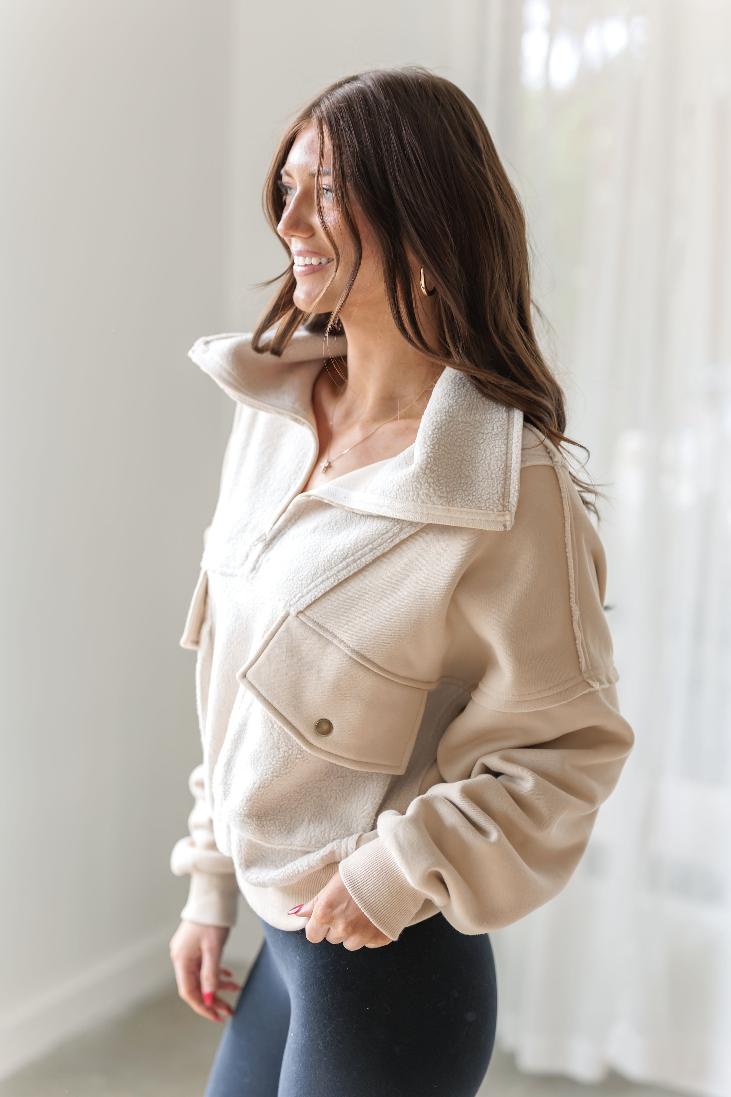 Cozy Core Pullover - Cream