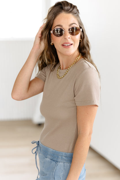 Stand Your Ground Top - Mocha - FINAL SALE