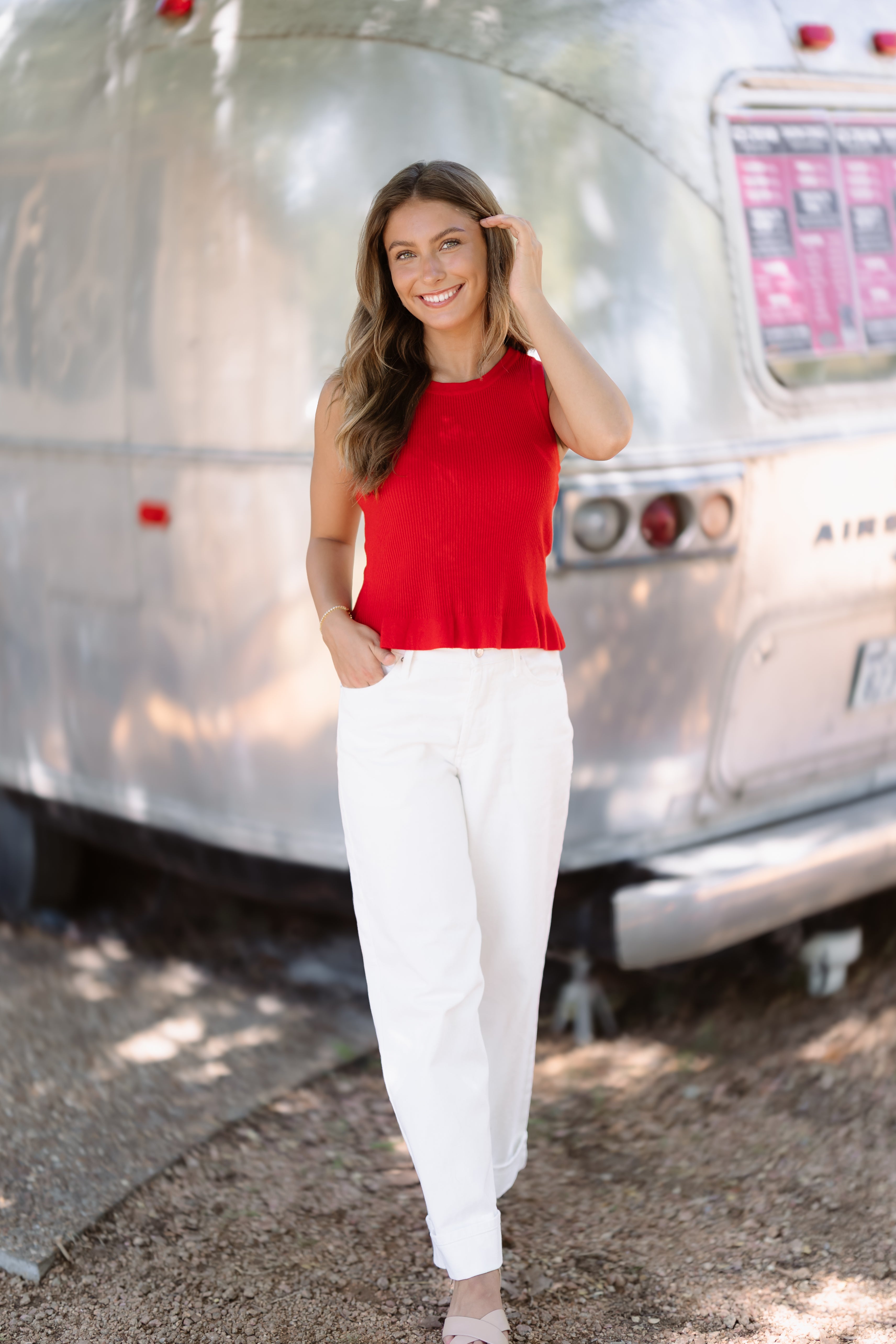 Gracyn Top-Red