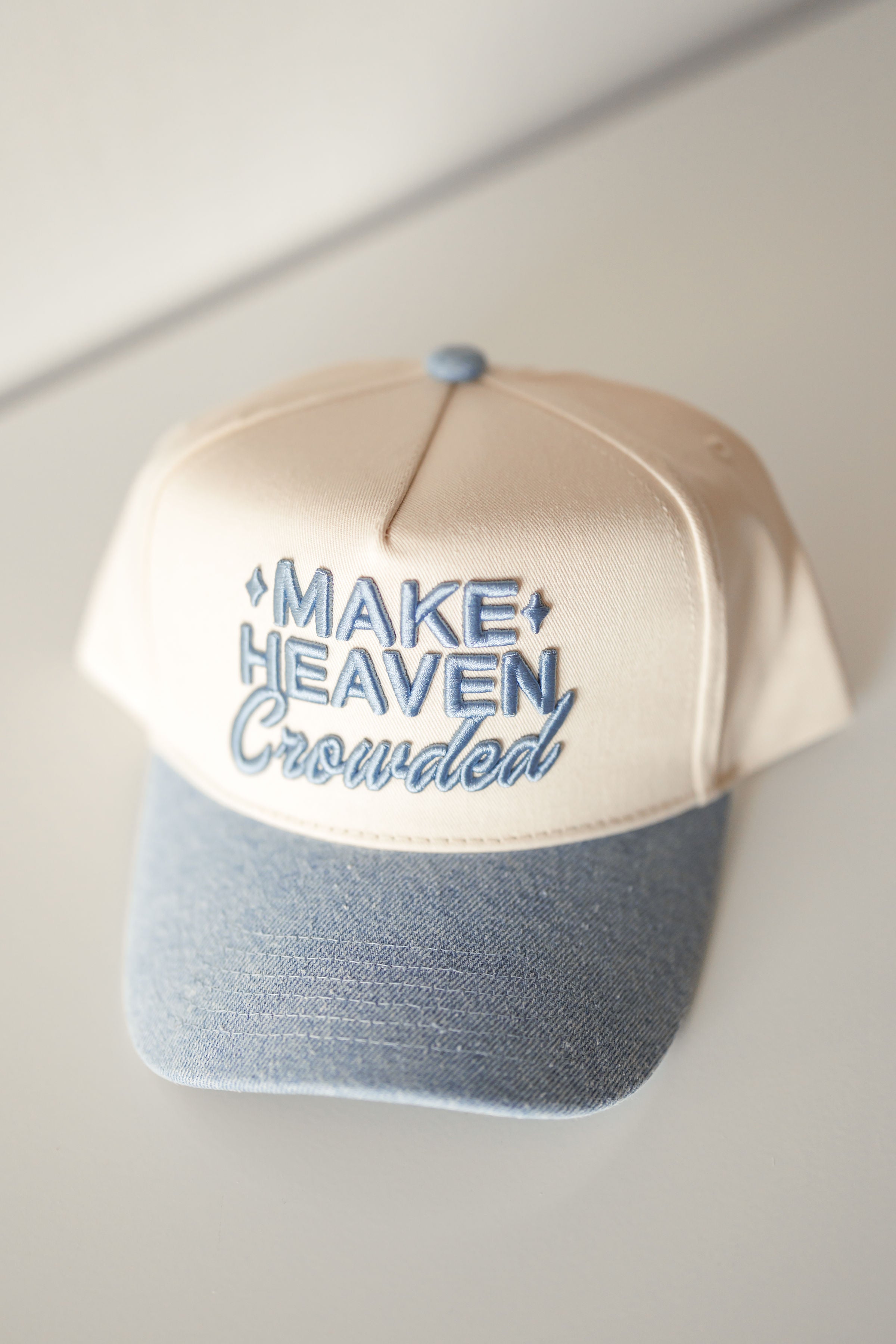Make Heaven Crowded Hat-Denim Vintage