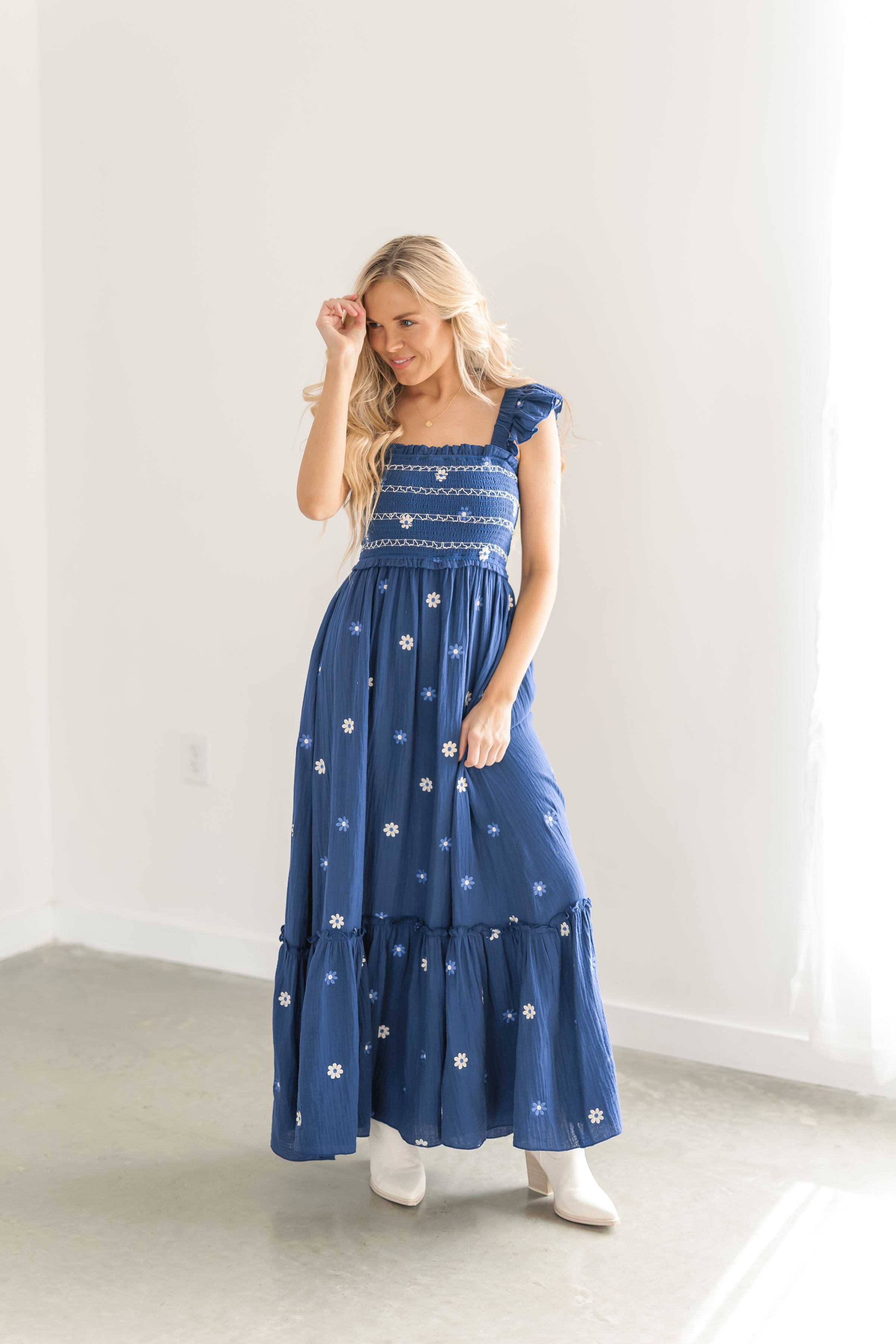 Chloe Dress - Royal Blue