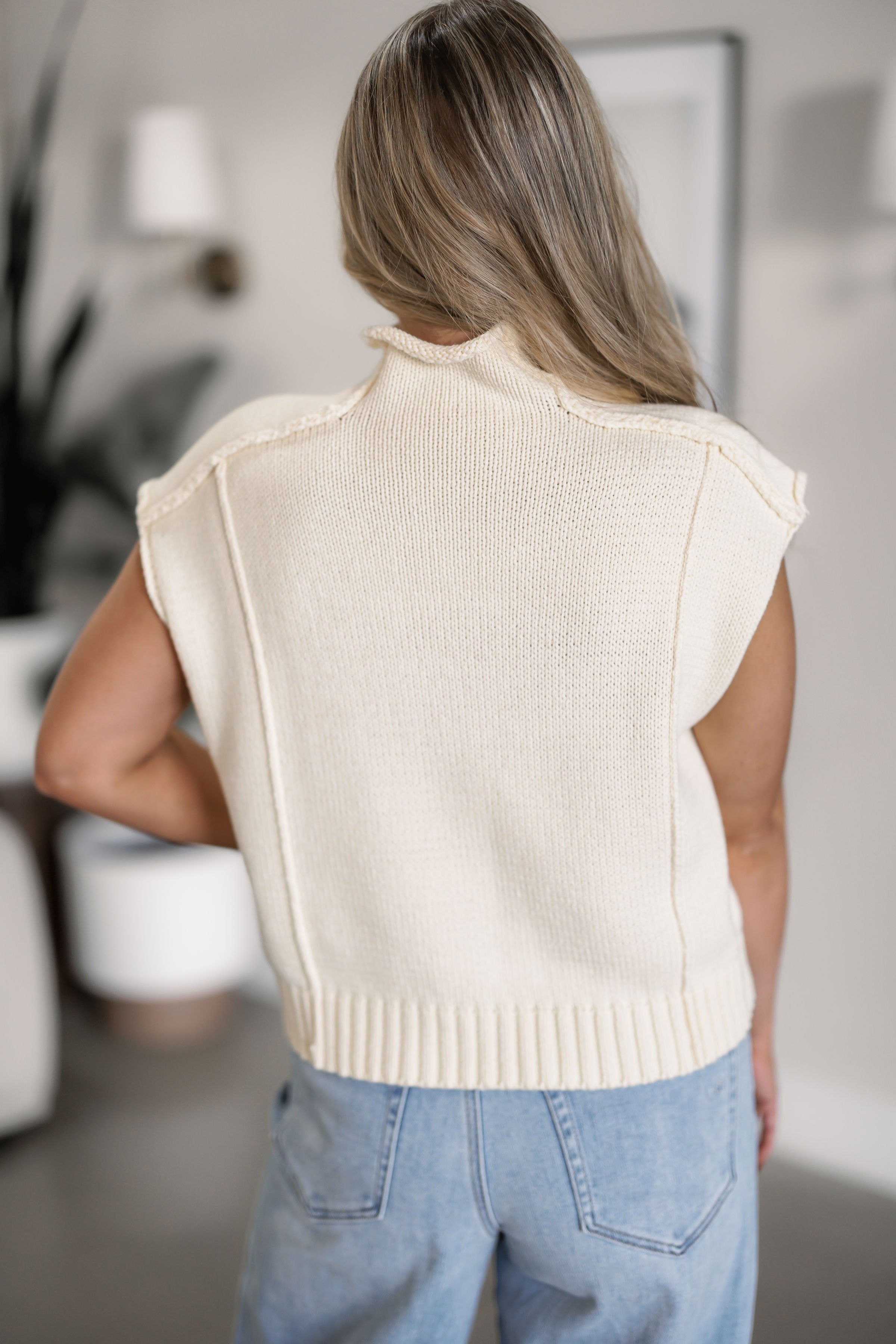 Blank Page Sweater Vest - Lemon