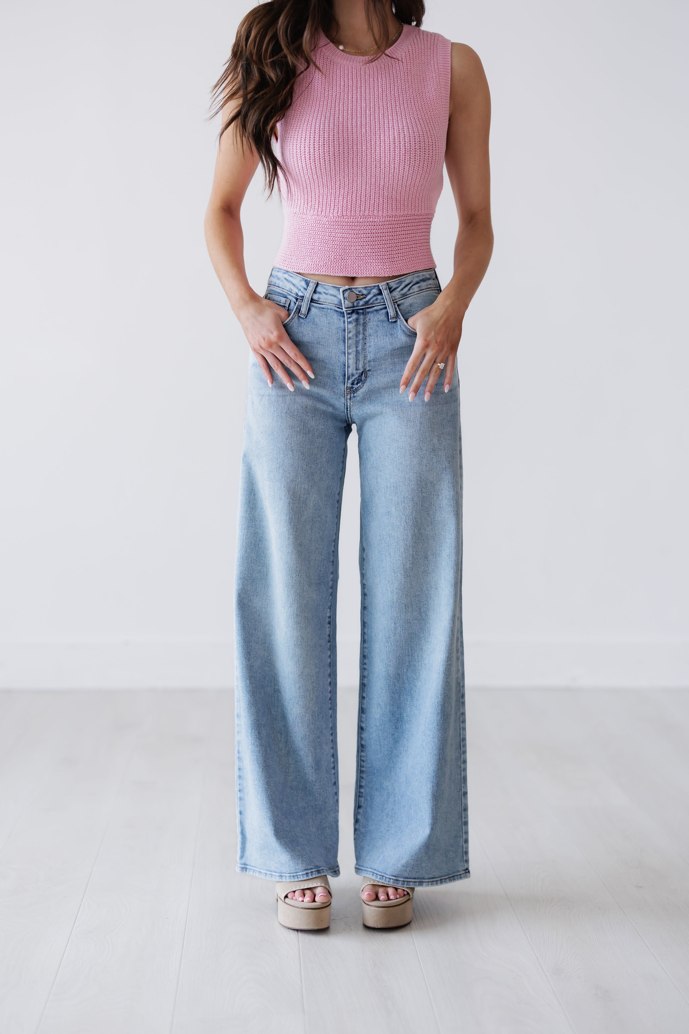 Brooks Stretchy Wide Leg Jeans - FINAL SALE