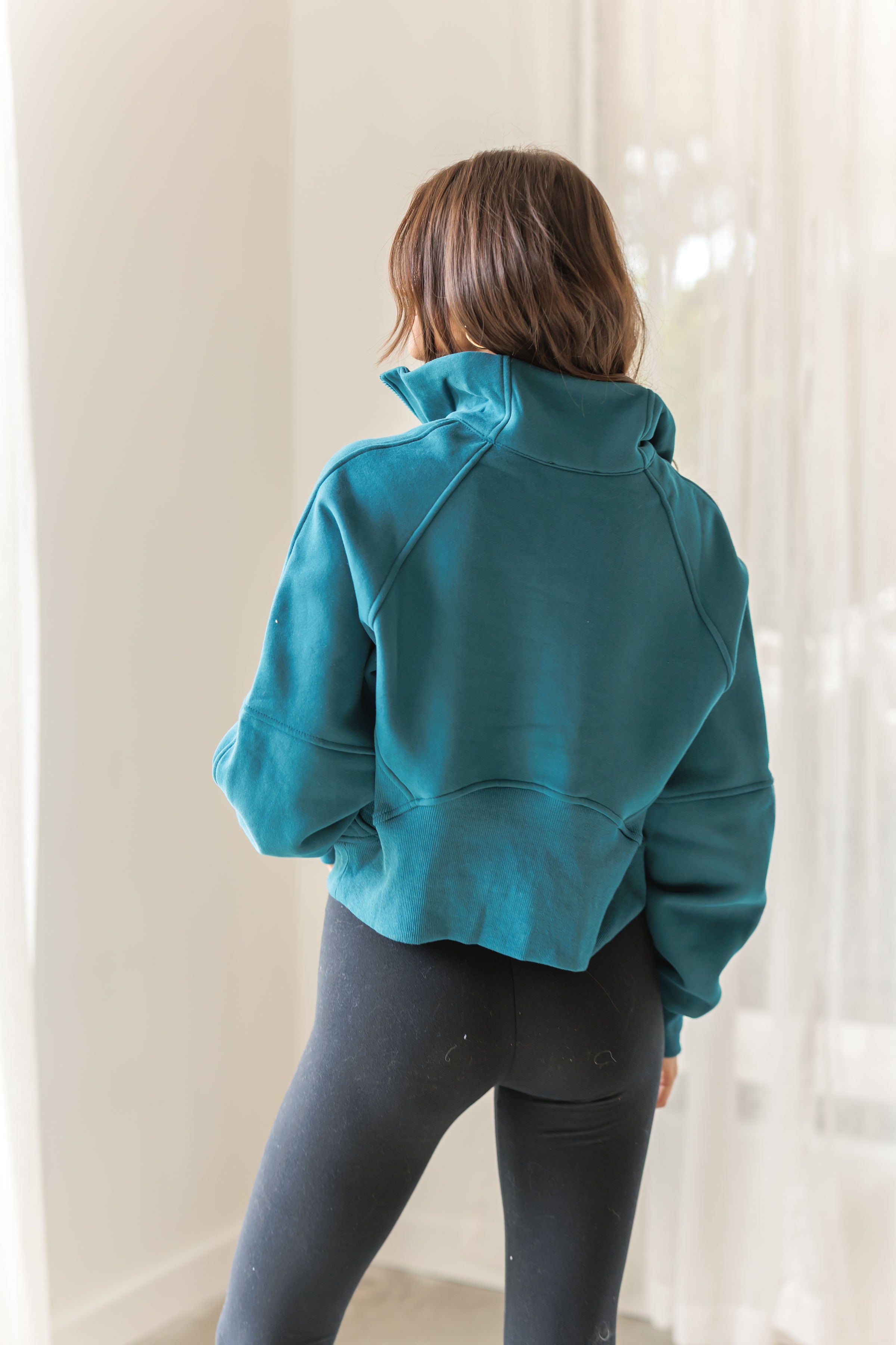 Calm Comfort Half Zip Pullover - Teal