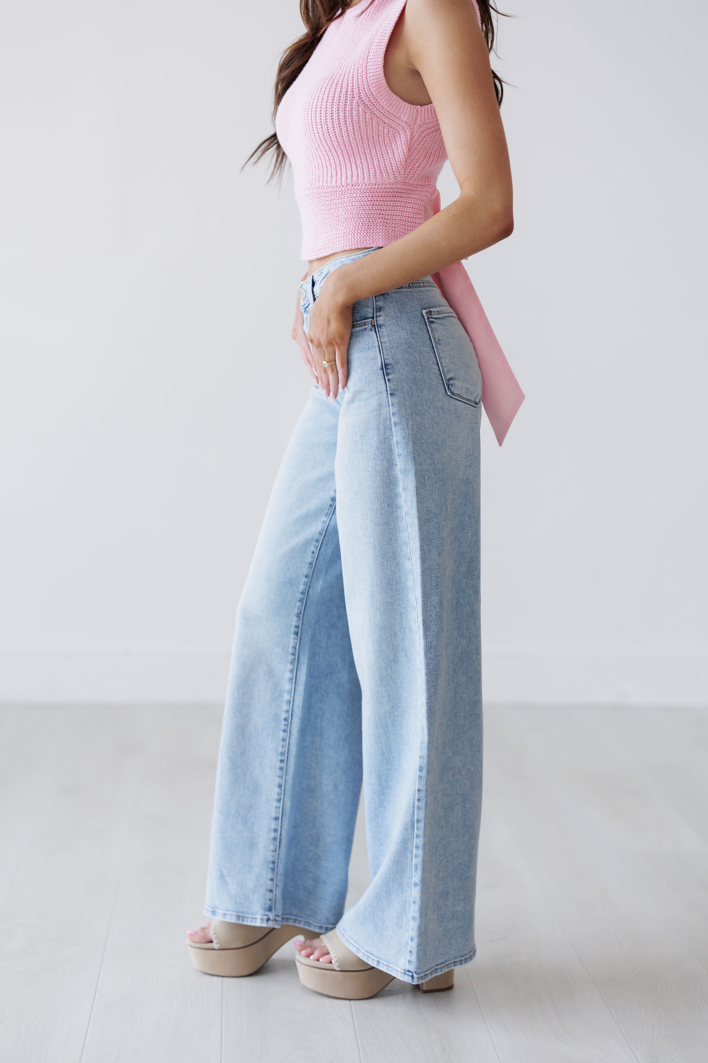 Brooks Stretchy Wide Leg Jeans - FINAL SALE