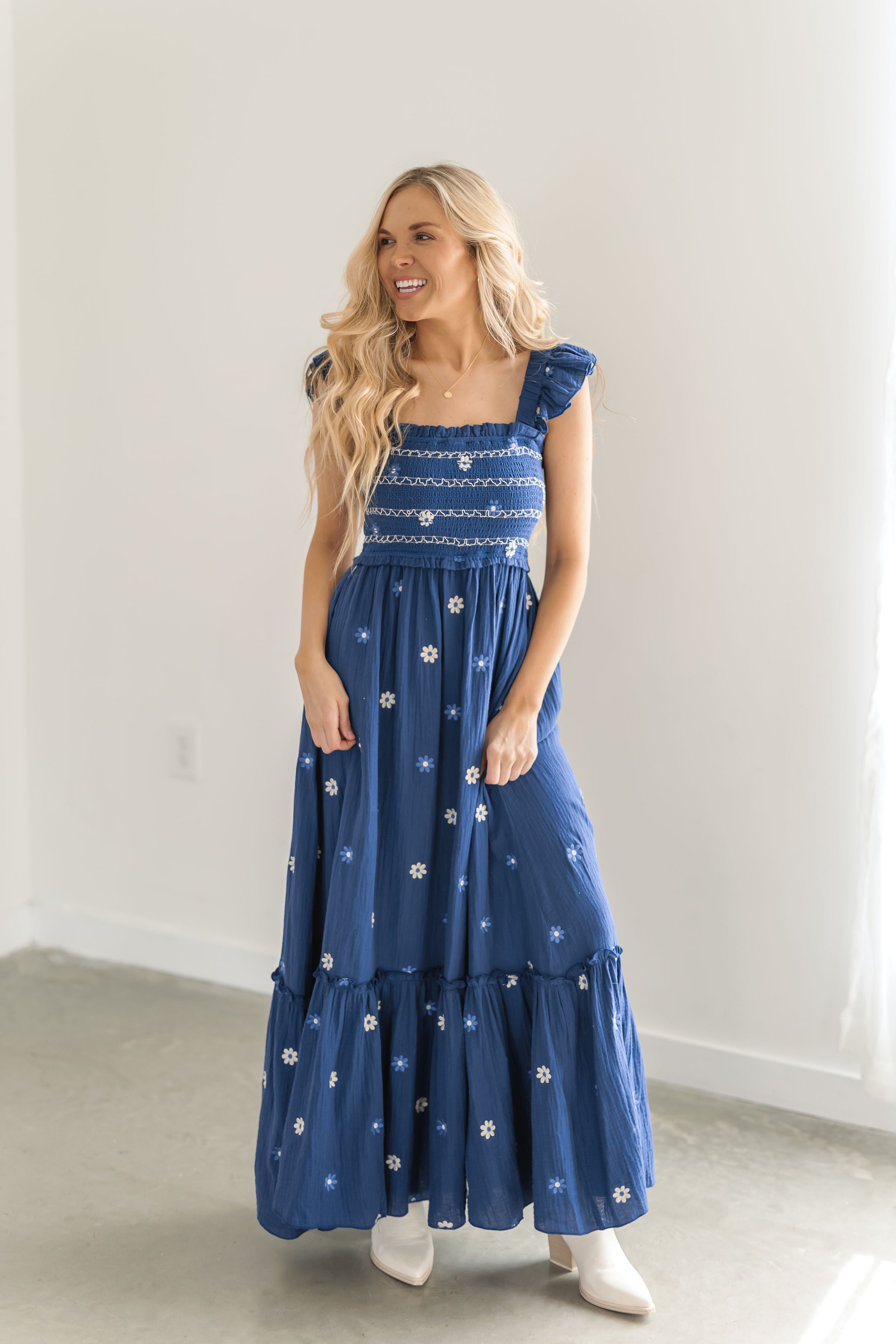 Chloe Dress - Royal Blue