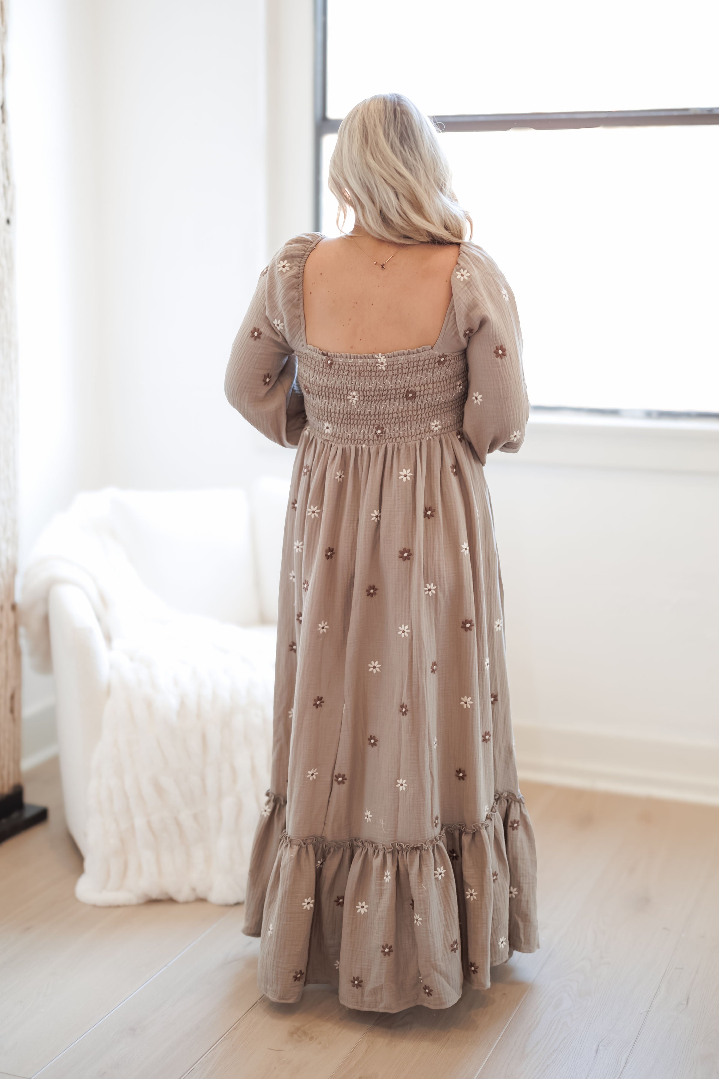 Brooke Dress - Grey Taupe