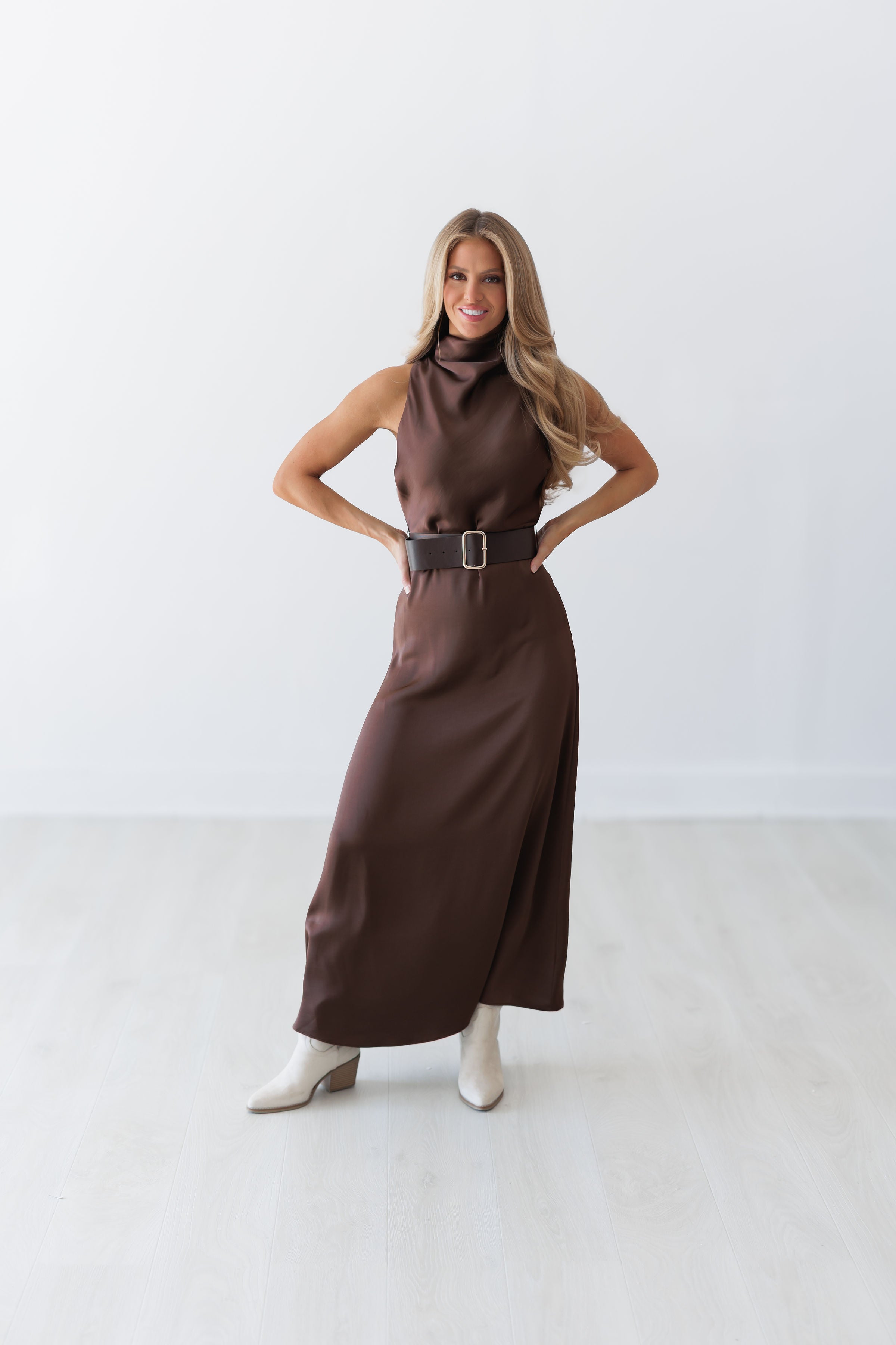 Lennox Dress - Dk. Brown