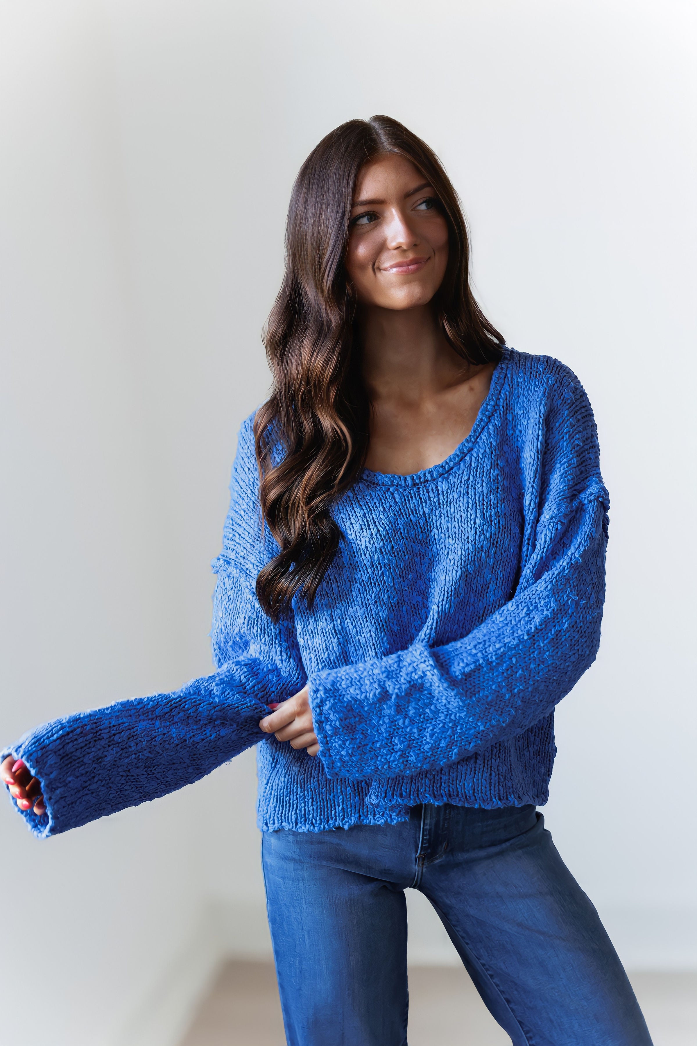 Picture Perfect Sweater - Pacific
