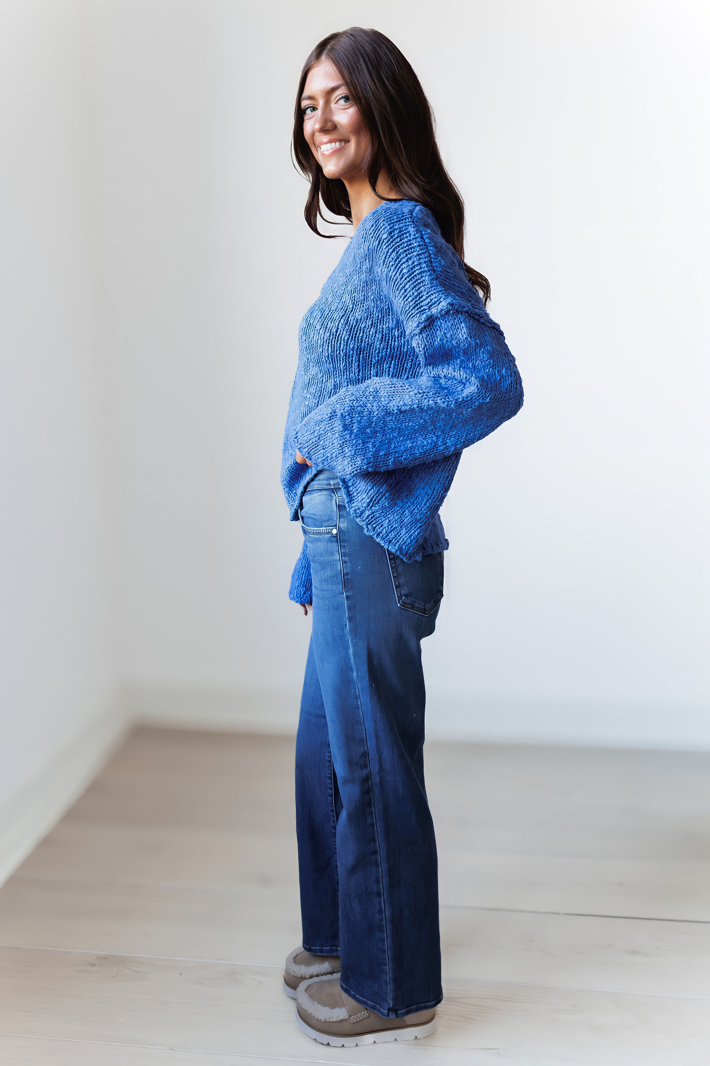 Picture Perfect Sweater - Pacific