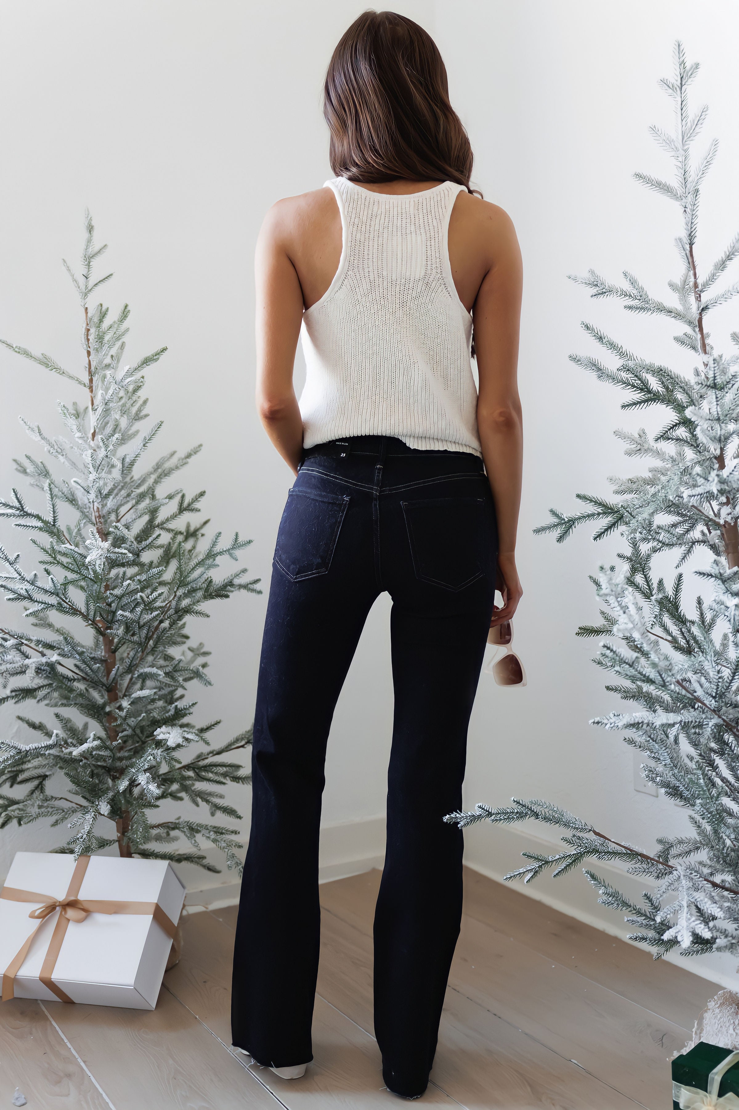 Andrew High Rise Scissor Cut Flare Jeans