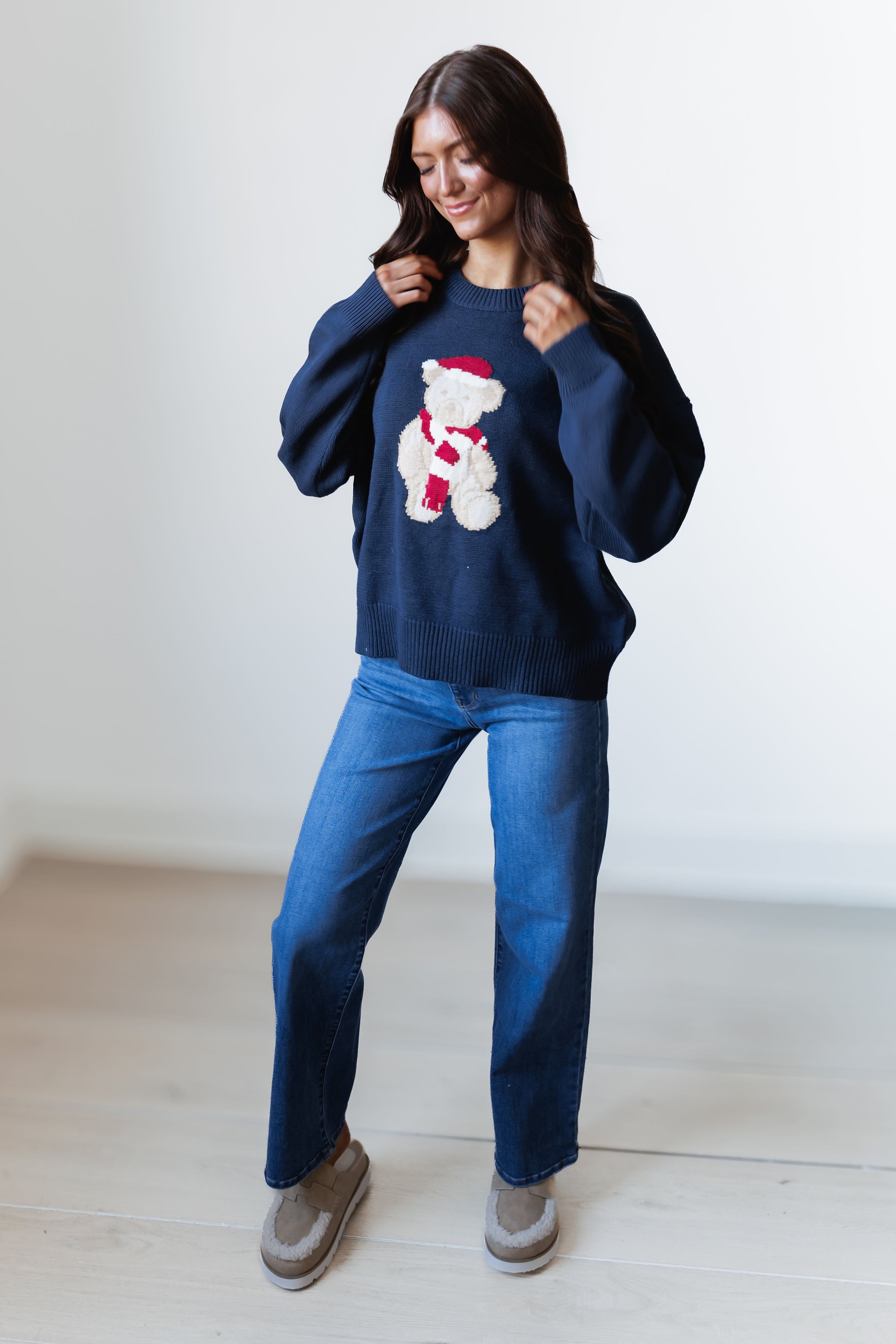 Santa Teddy Bear Sweater