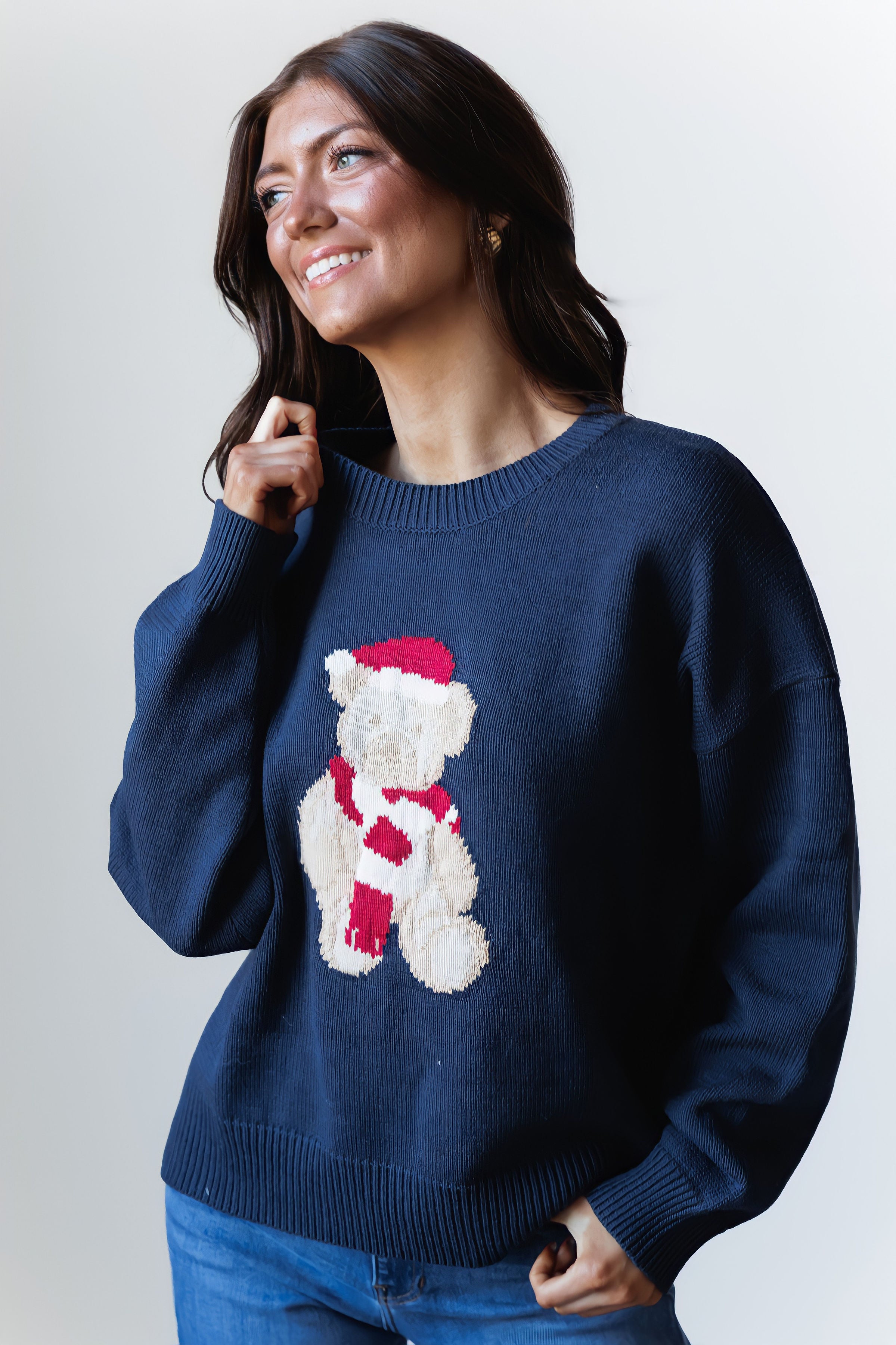 Santa Teddy Bear Sweater