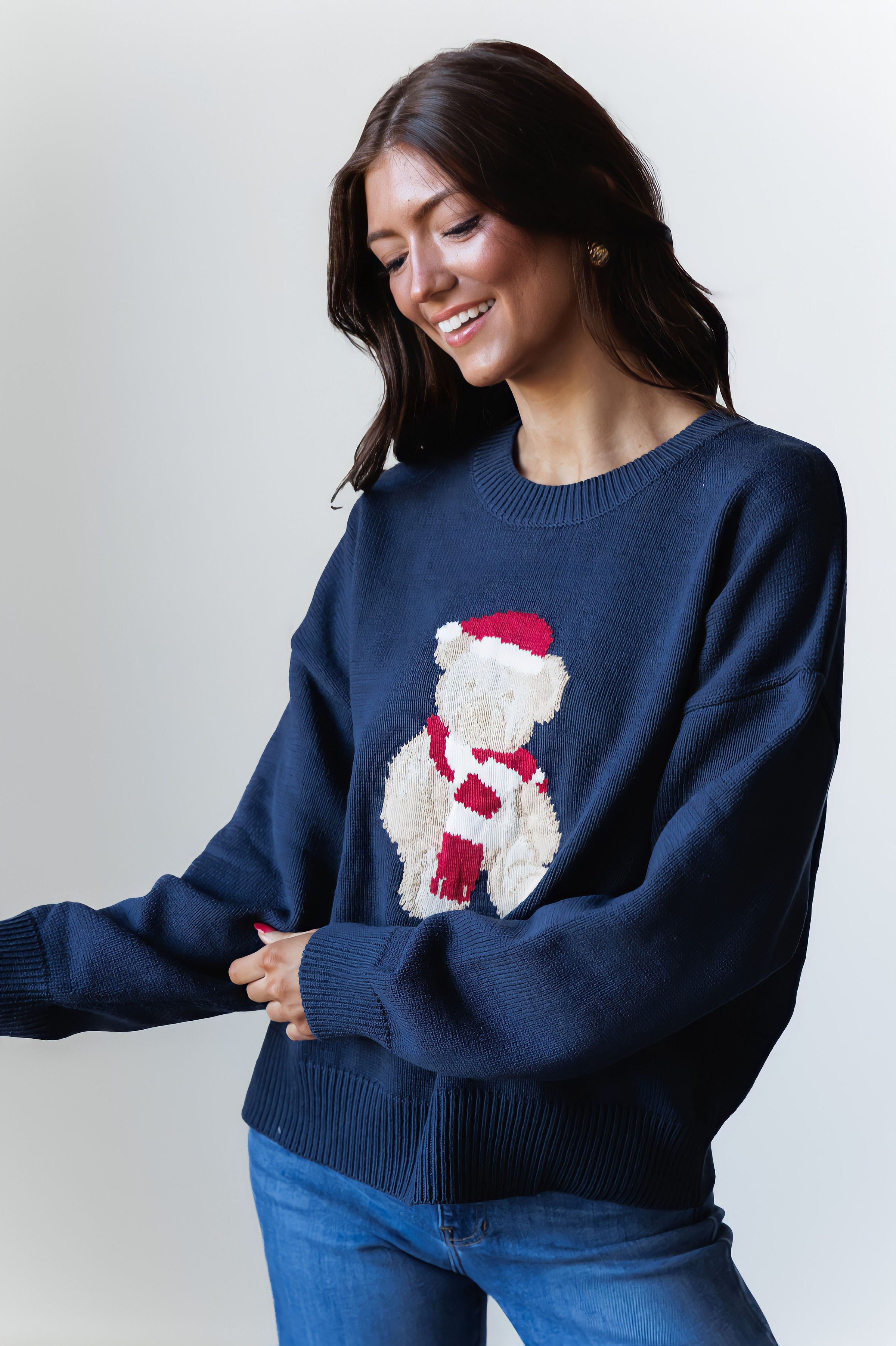 Santa Teddy Bear Sweater