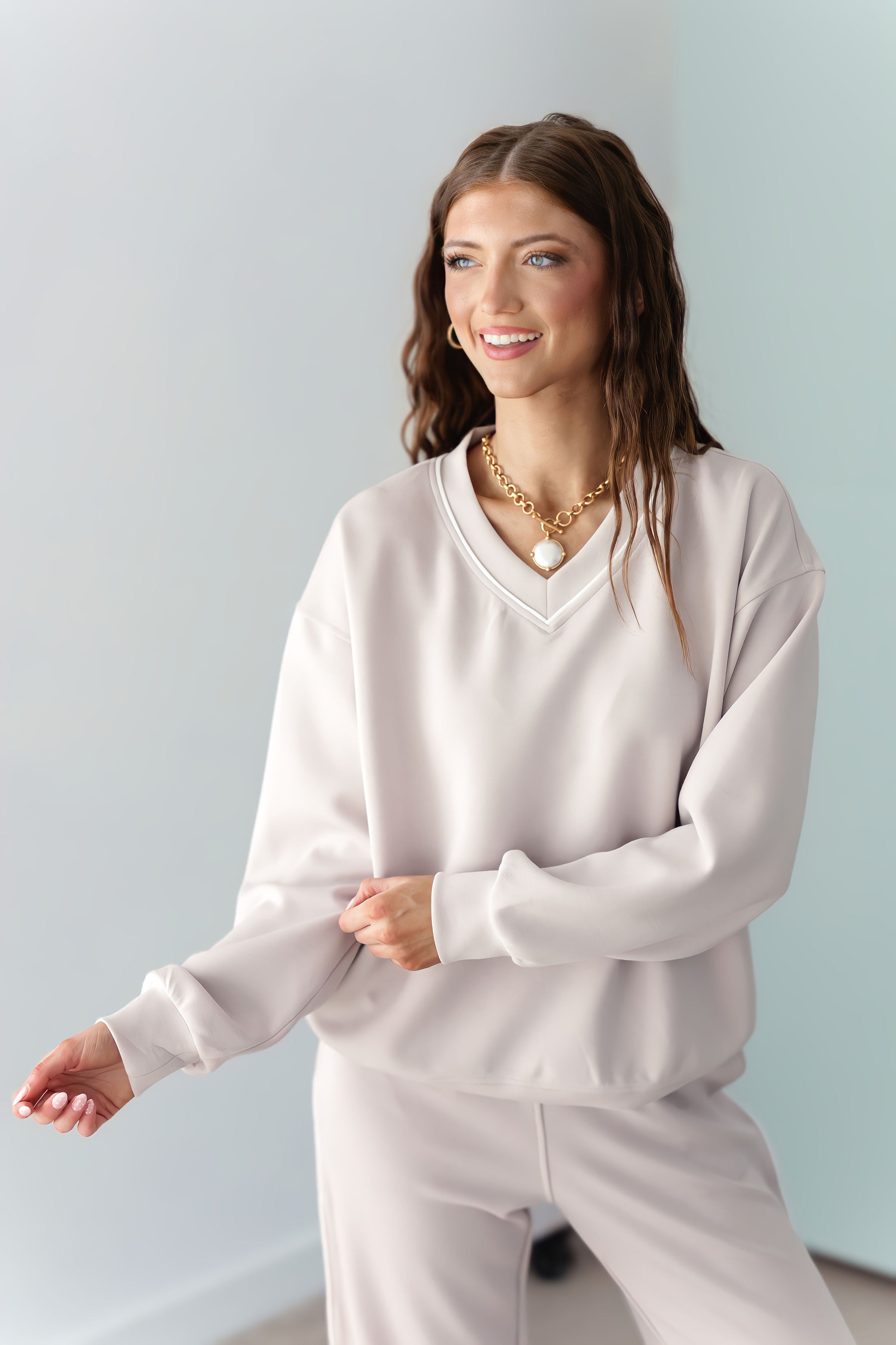 Keep The Vision Top - Mocha/Cream