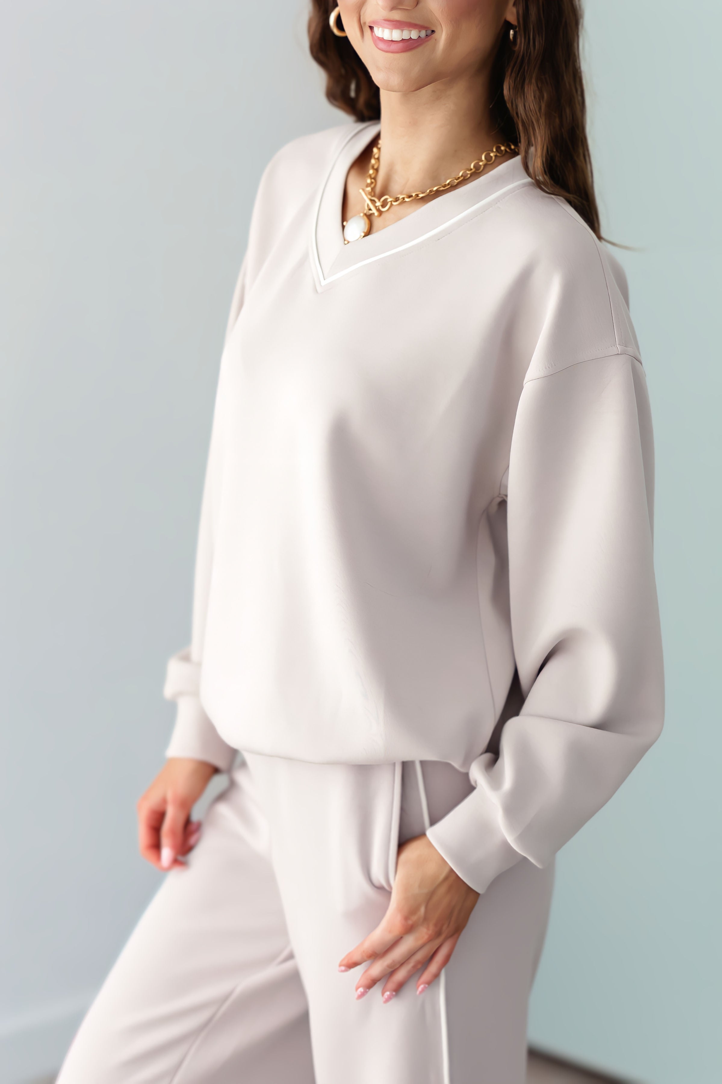 Keep The Vision Top - Mocha/Cream