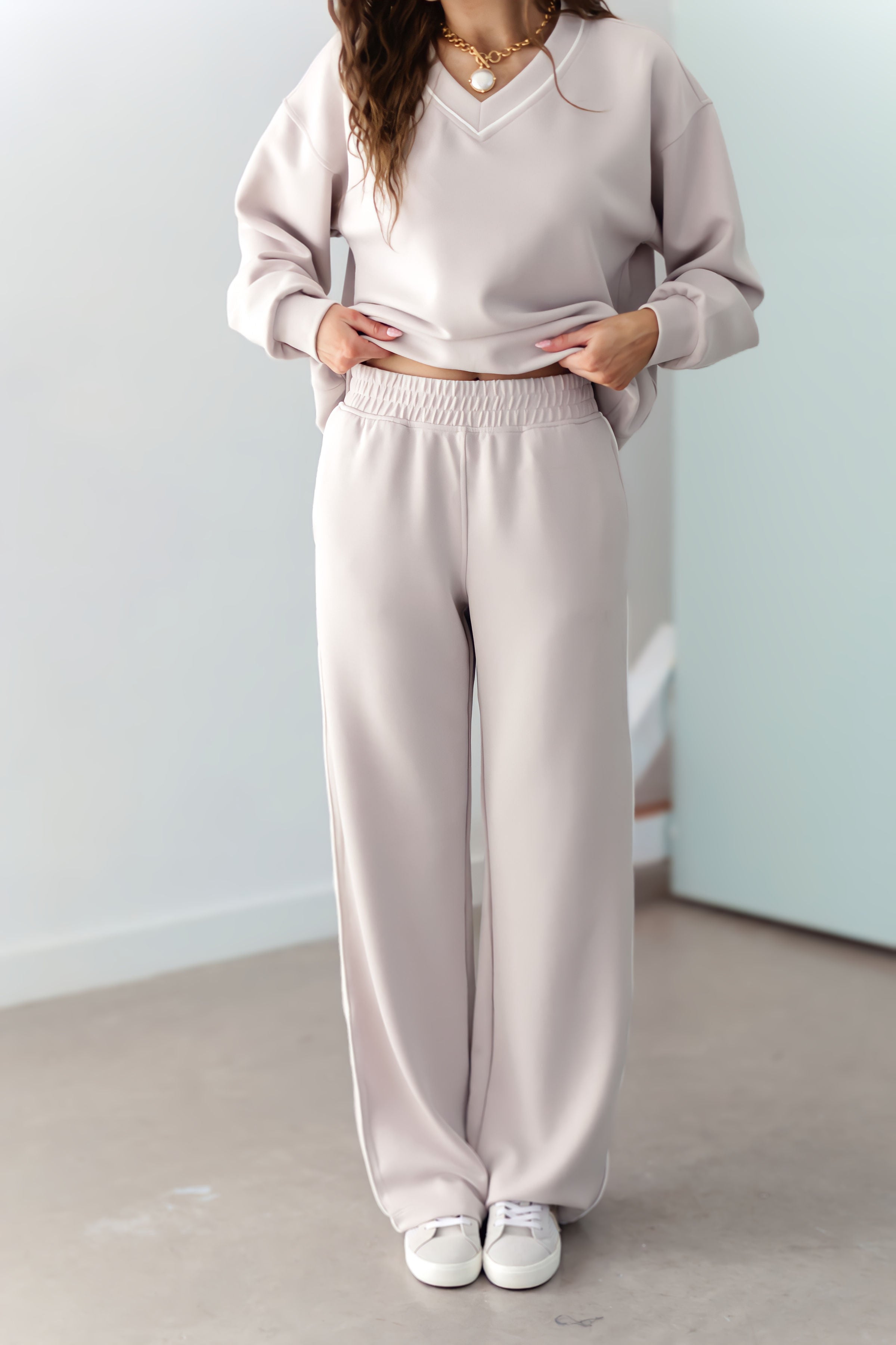 Keep The Vision Pants - Mocha/Cream