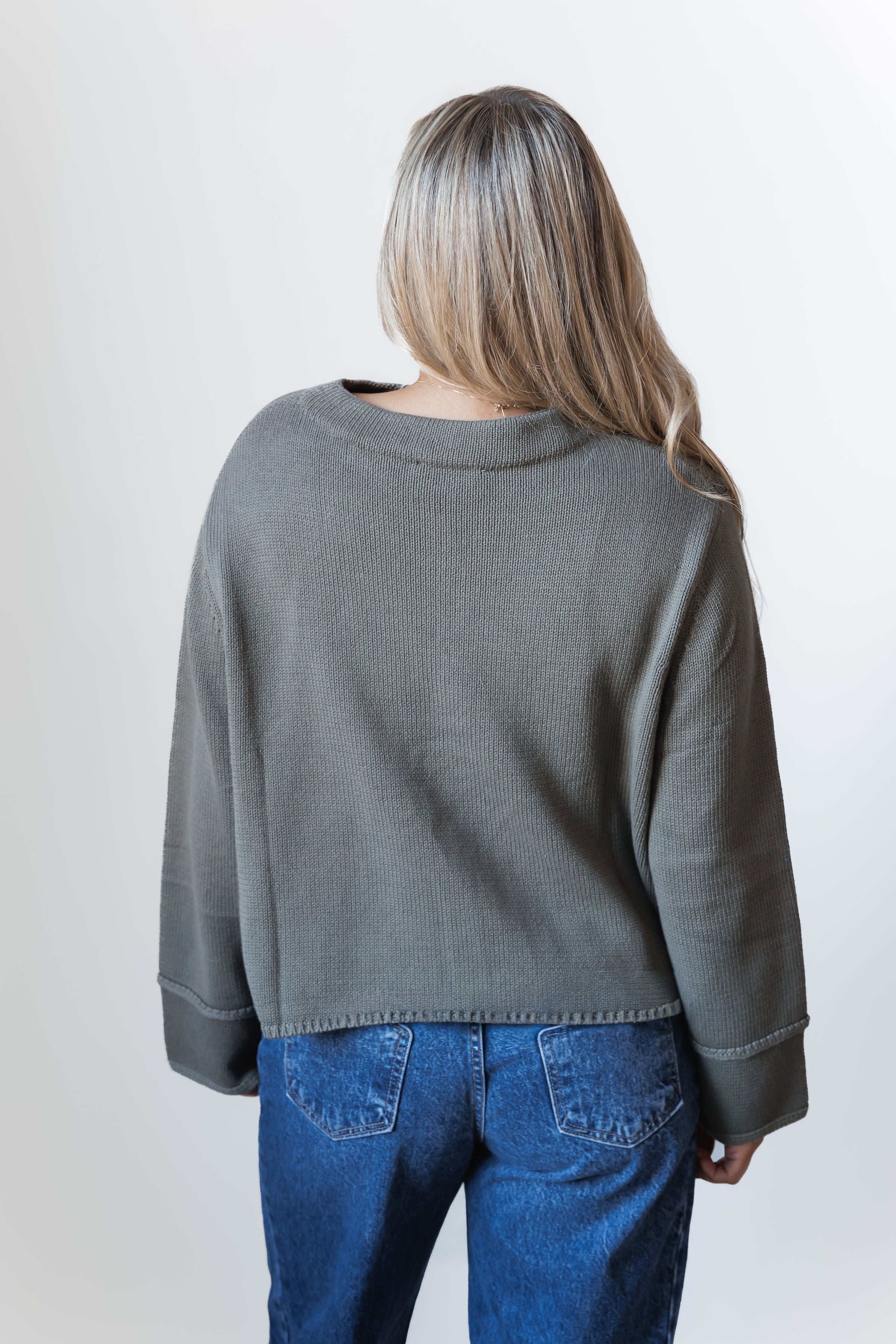 Open Road Sweater - Olive