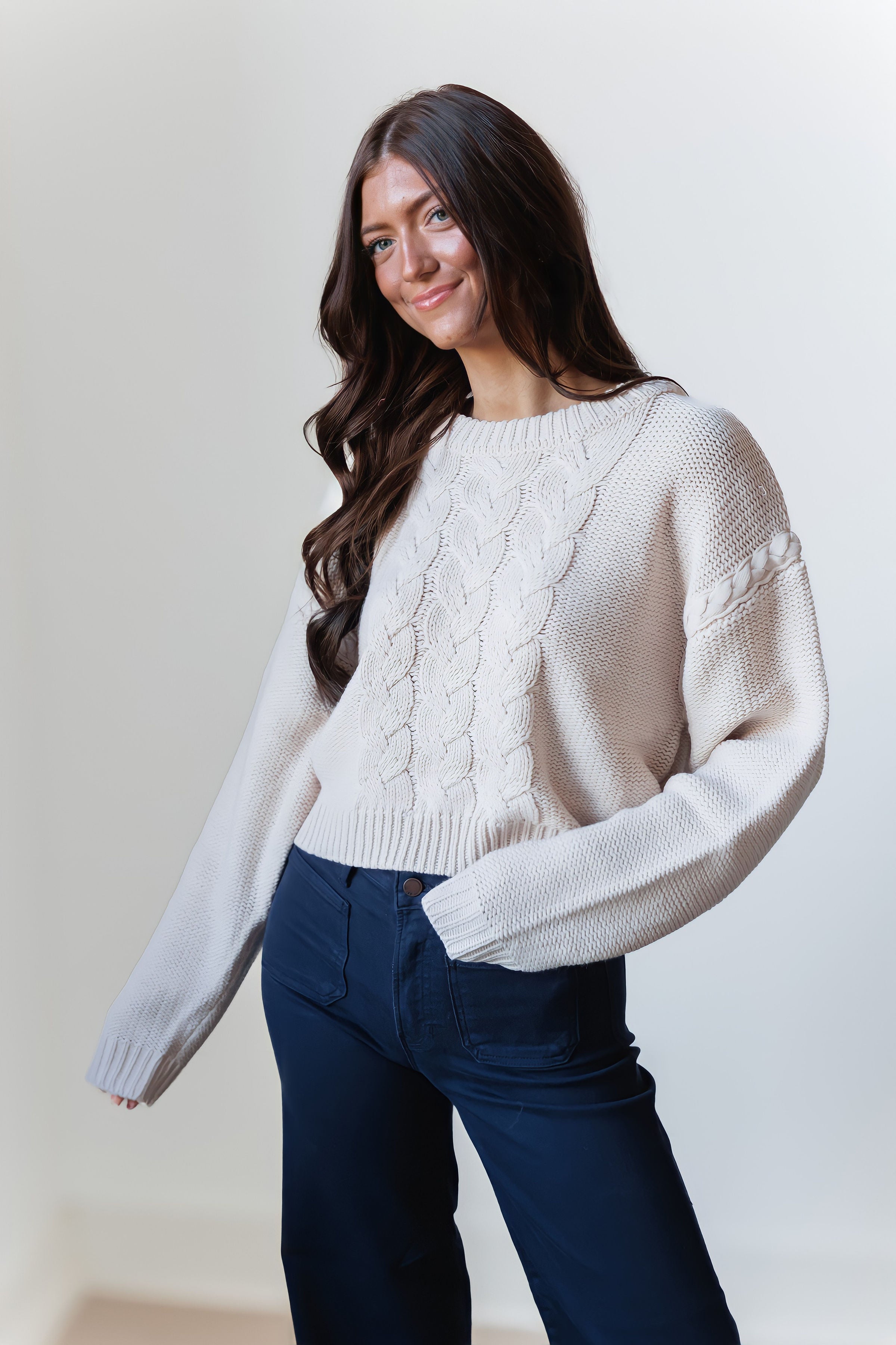 Reese Cable Knit Sweater