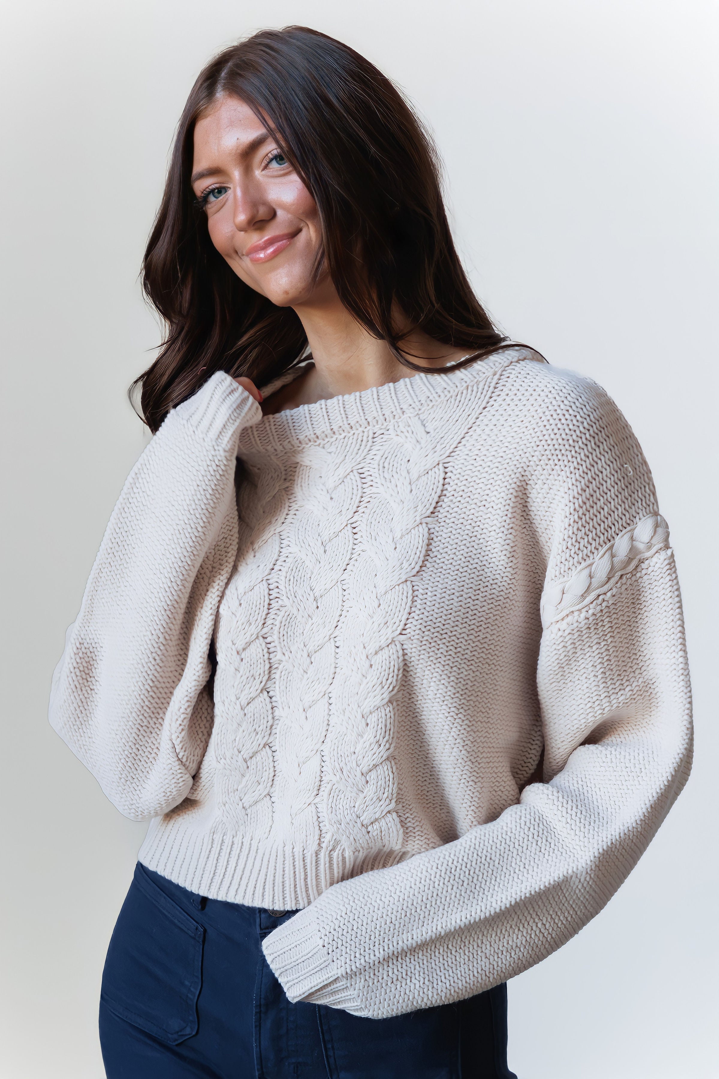 Reese Cable Knit Sweater