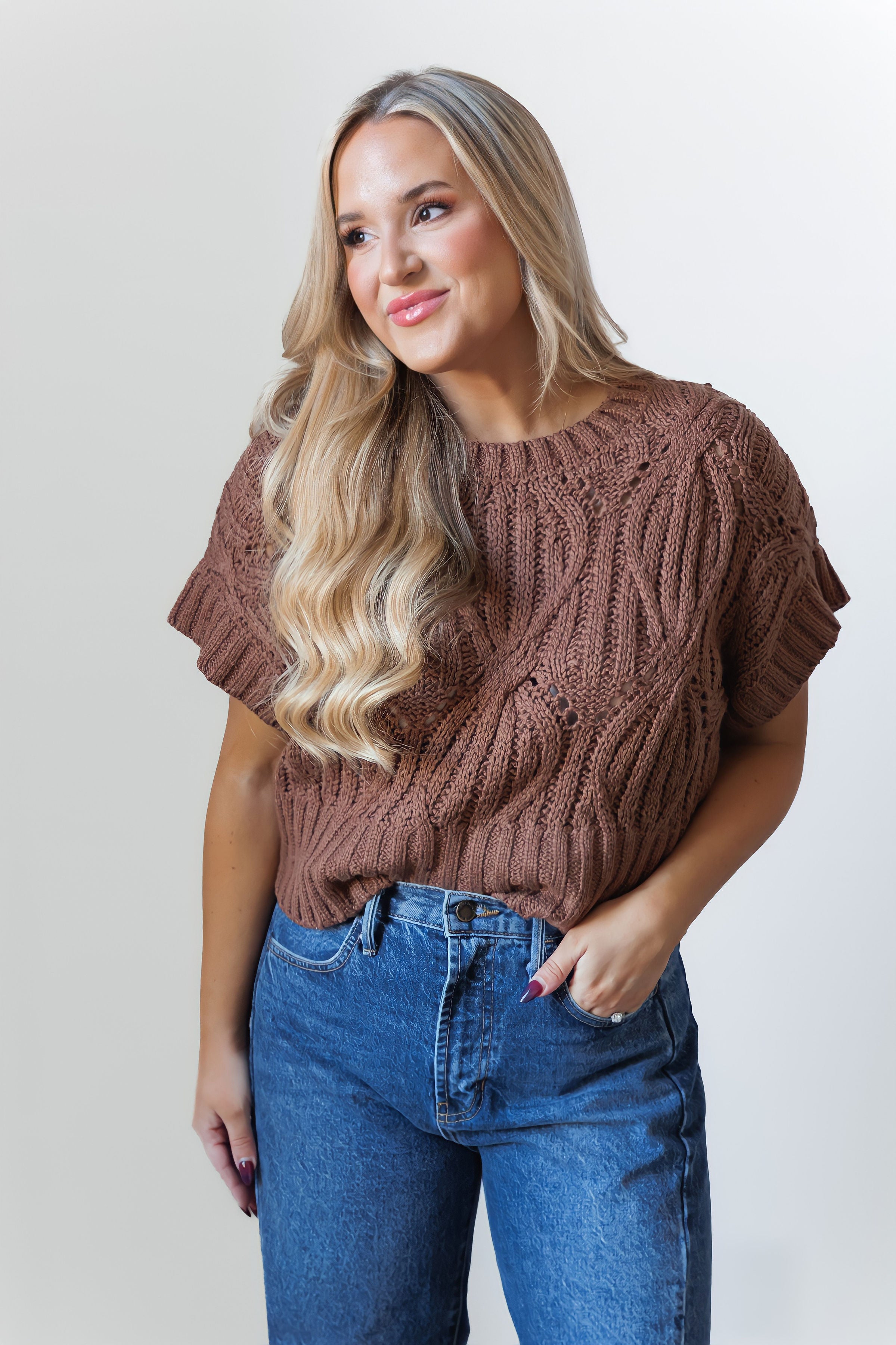 Cali Sweater-Chocolate Brown