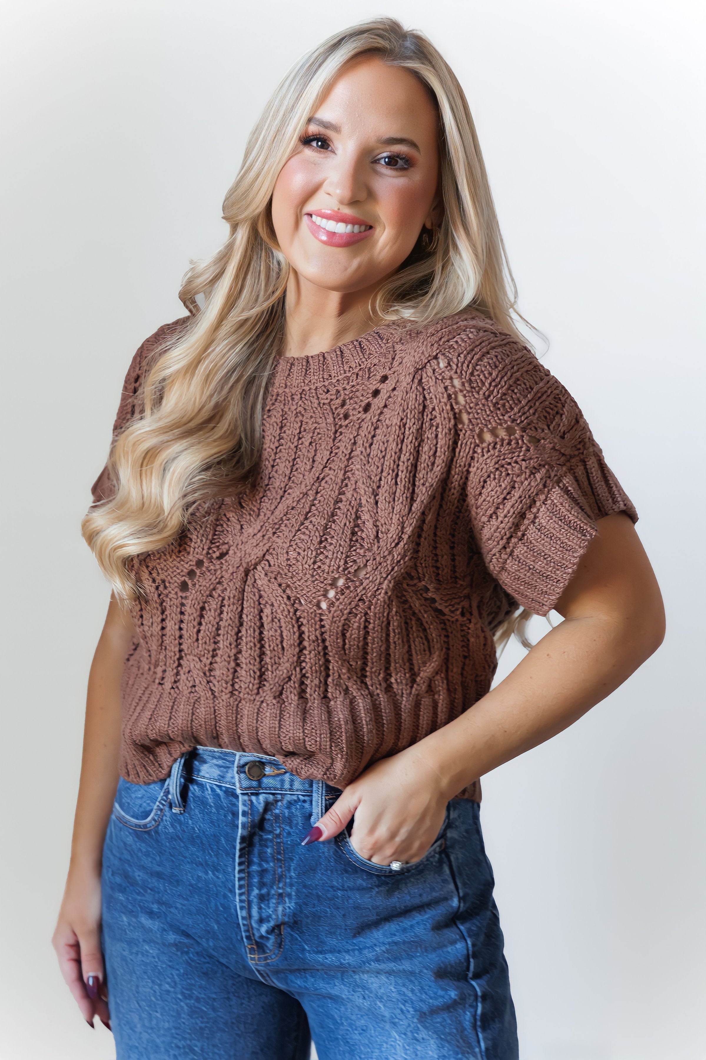 Cali Sweater-Chocolate Brown