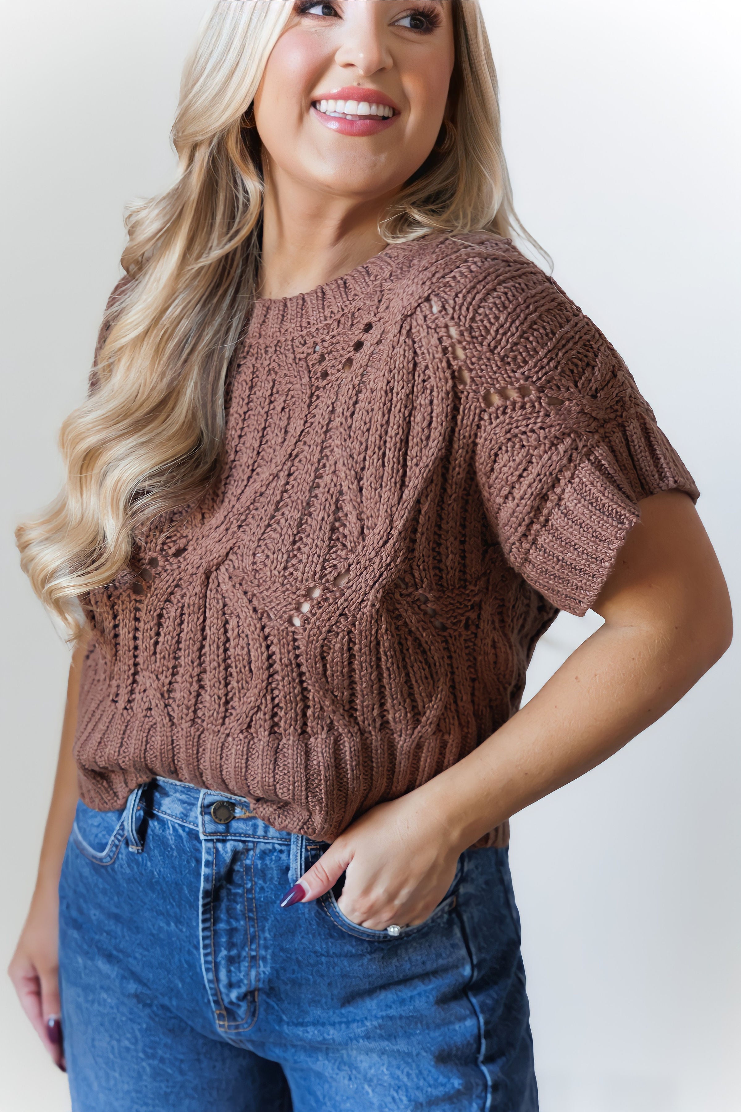Cali Sweater-Chocolate Brown