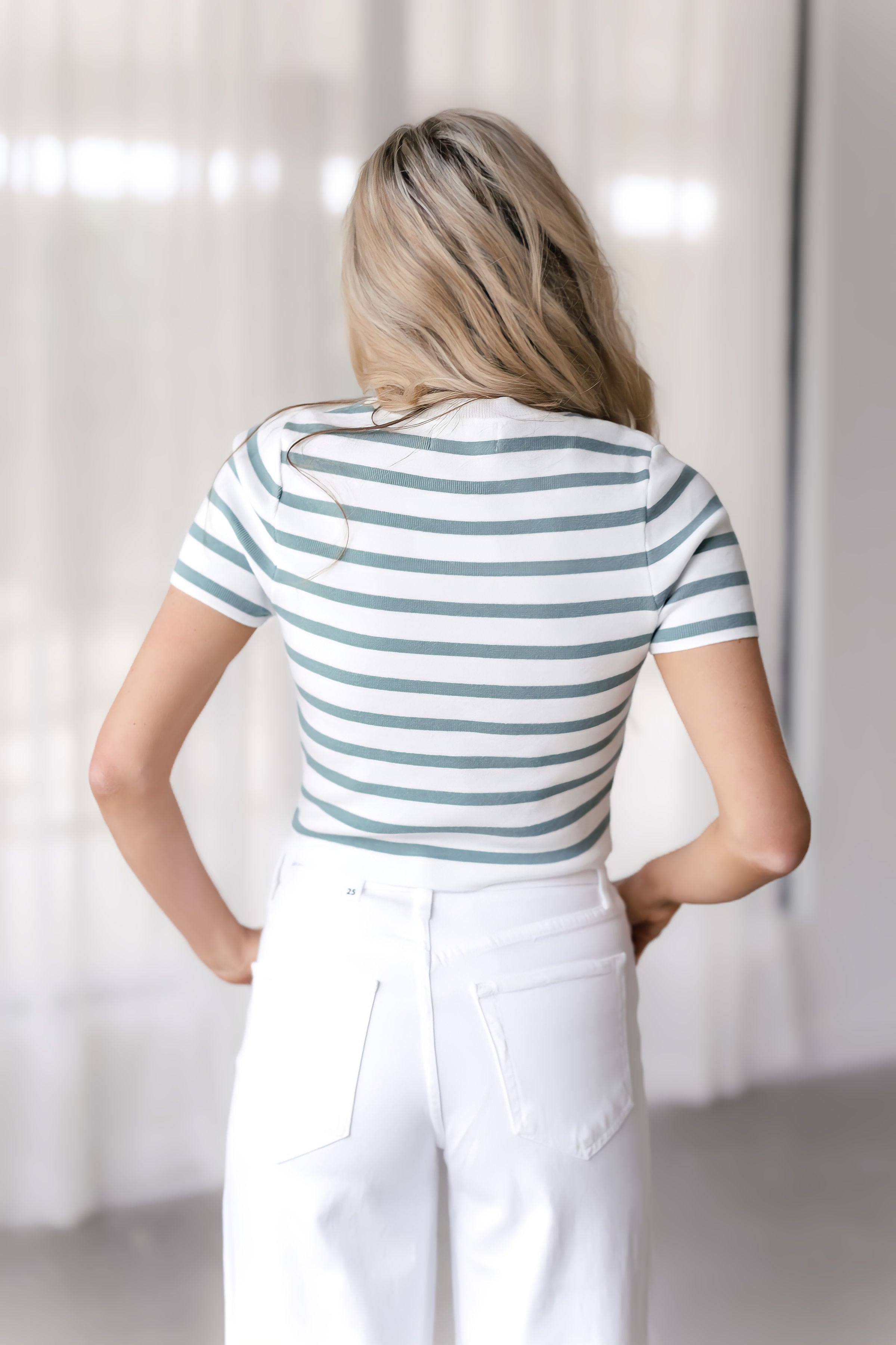 Go The Distance Top - Sage Green