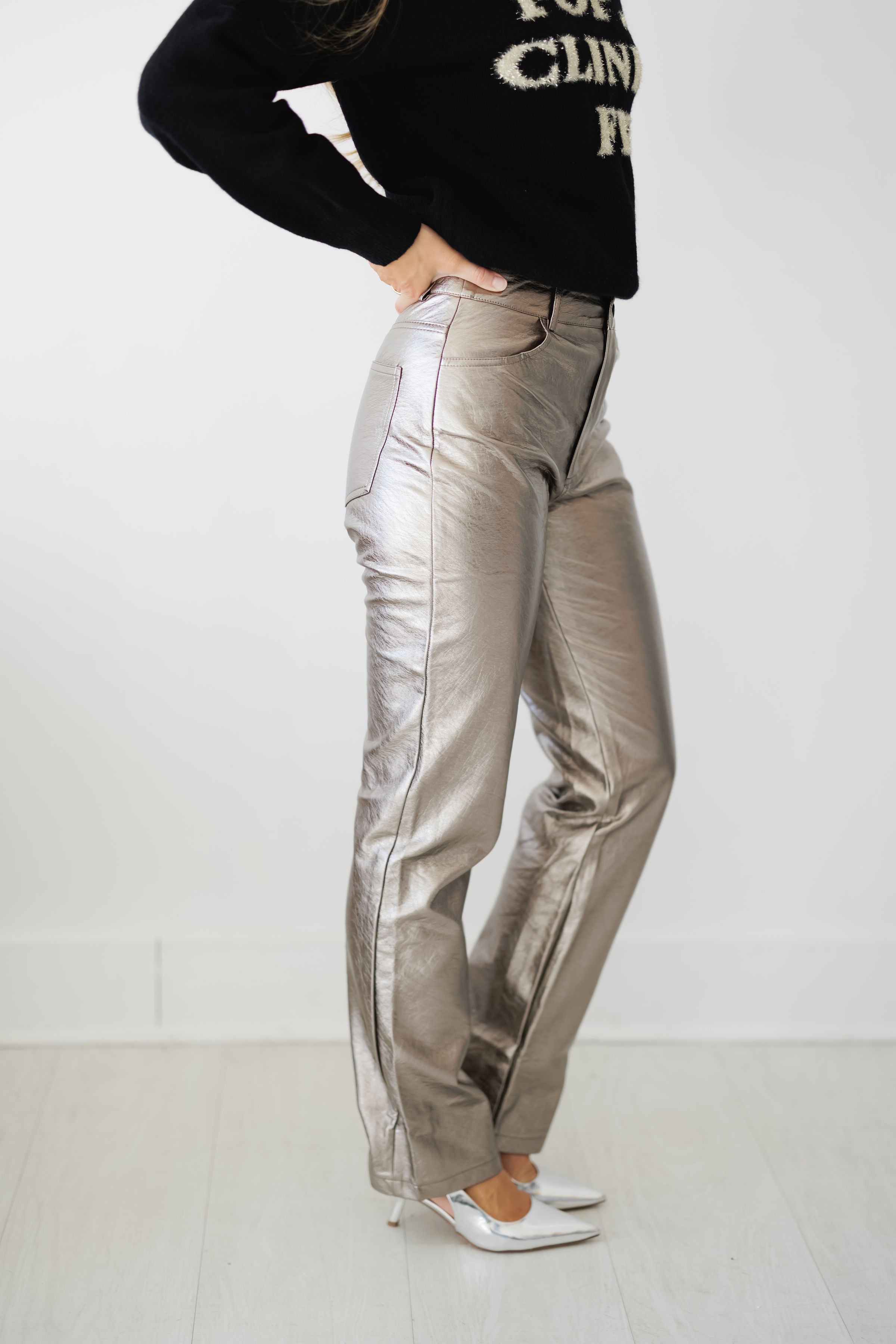 Bennett Sleek Metallic Pants