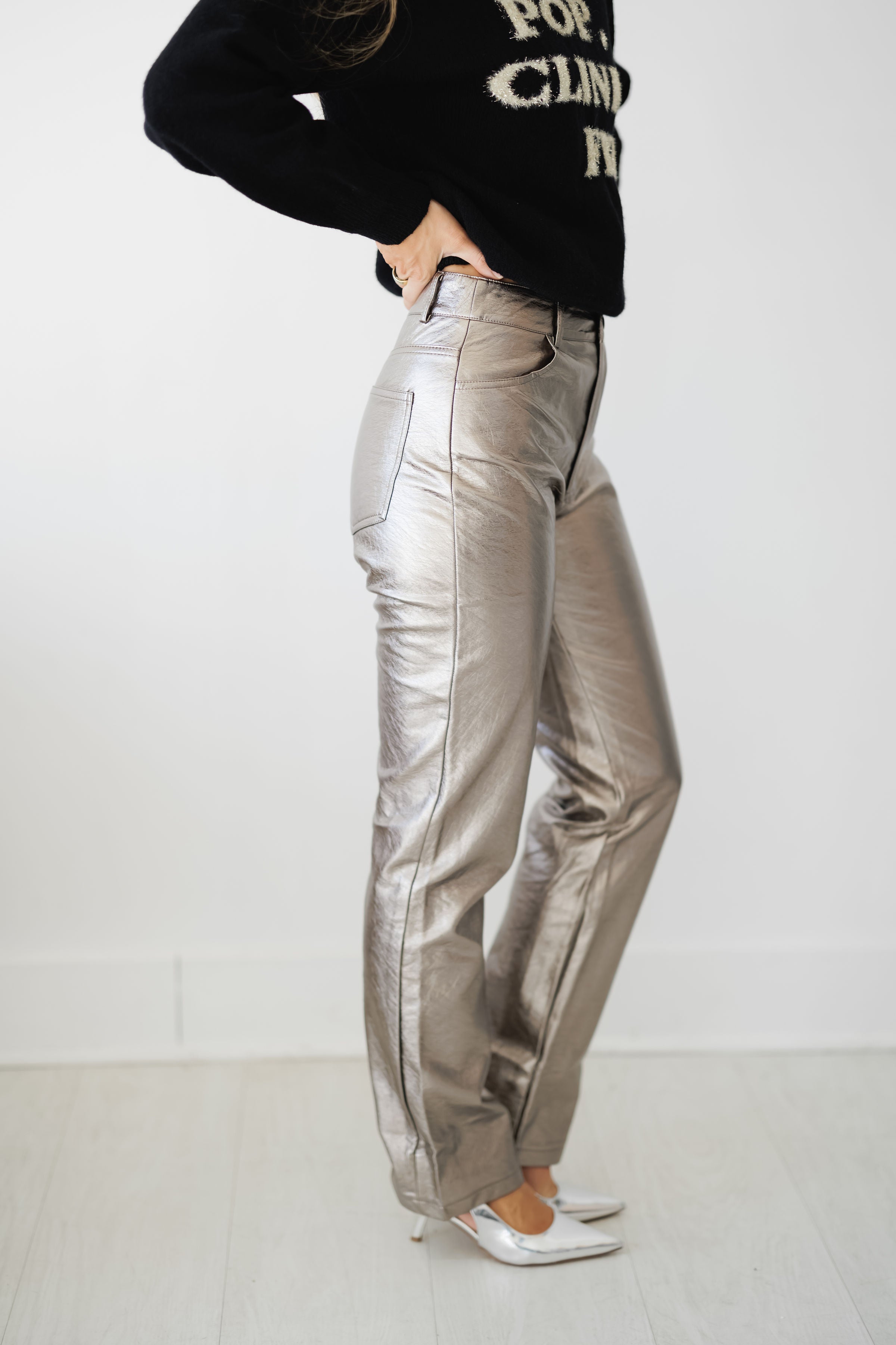 Bennett Sleek Metallic Pants