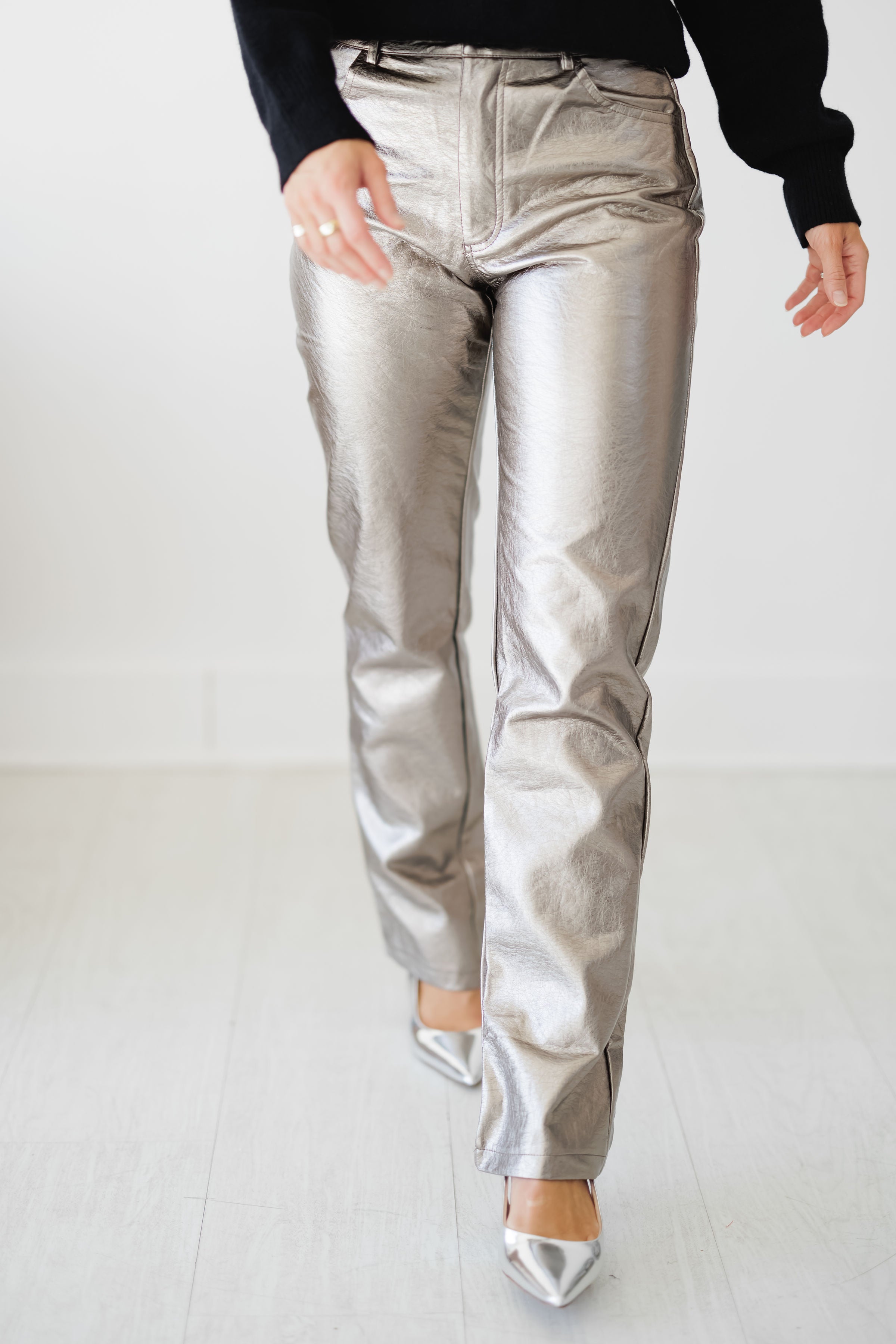 Bennett Sleek Metallic Pants