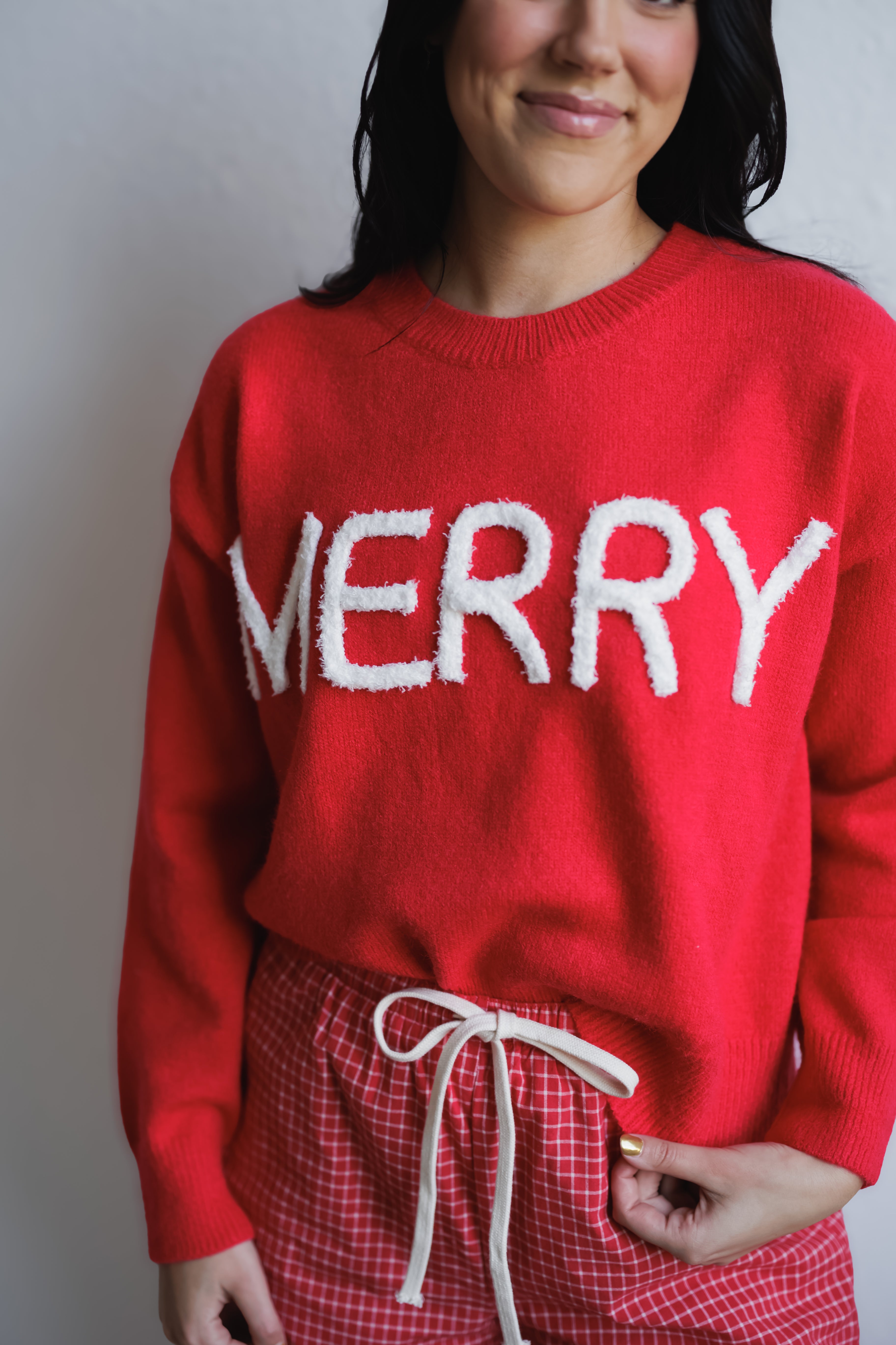 Merry Sweater - Red/White