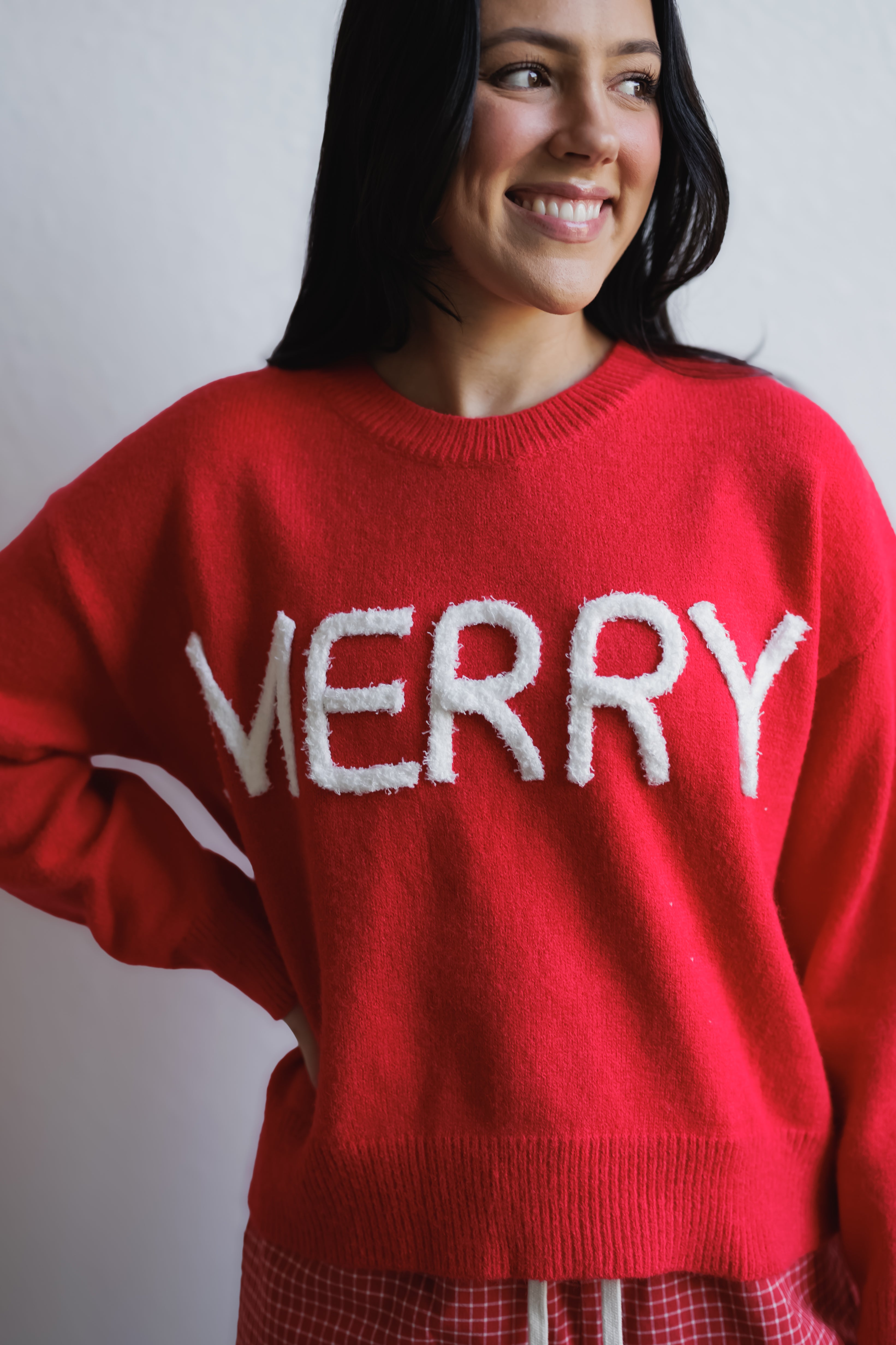 Merry Sweater - Red/White