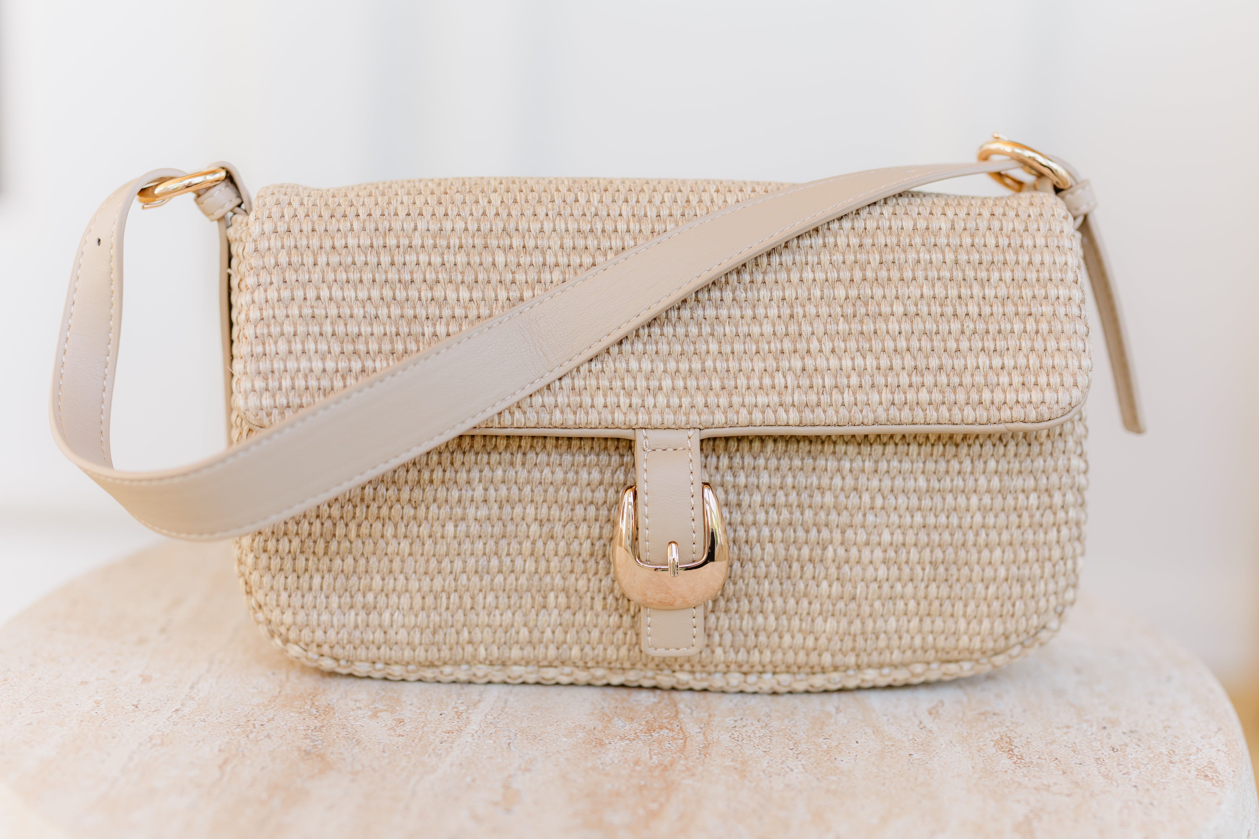 Gloria Straw Crossbody