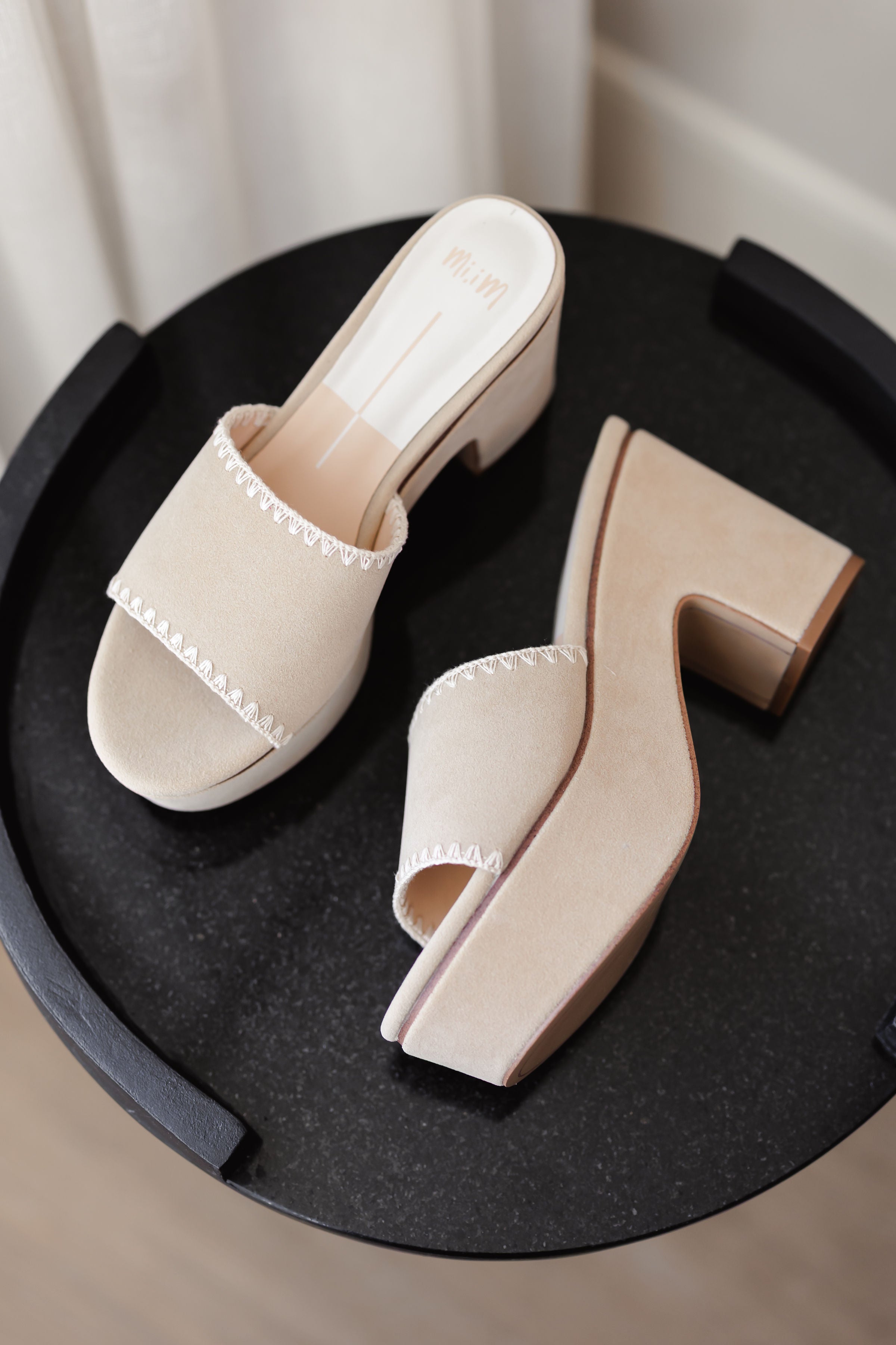 Mi.iM: Sydney Platform Sandal - Beige