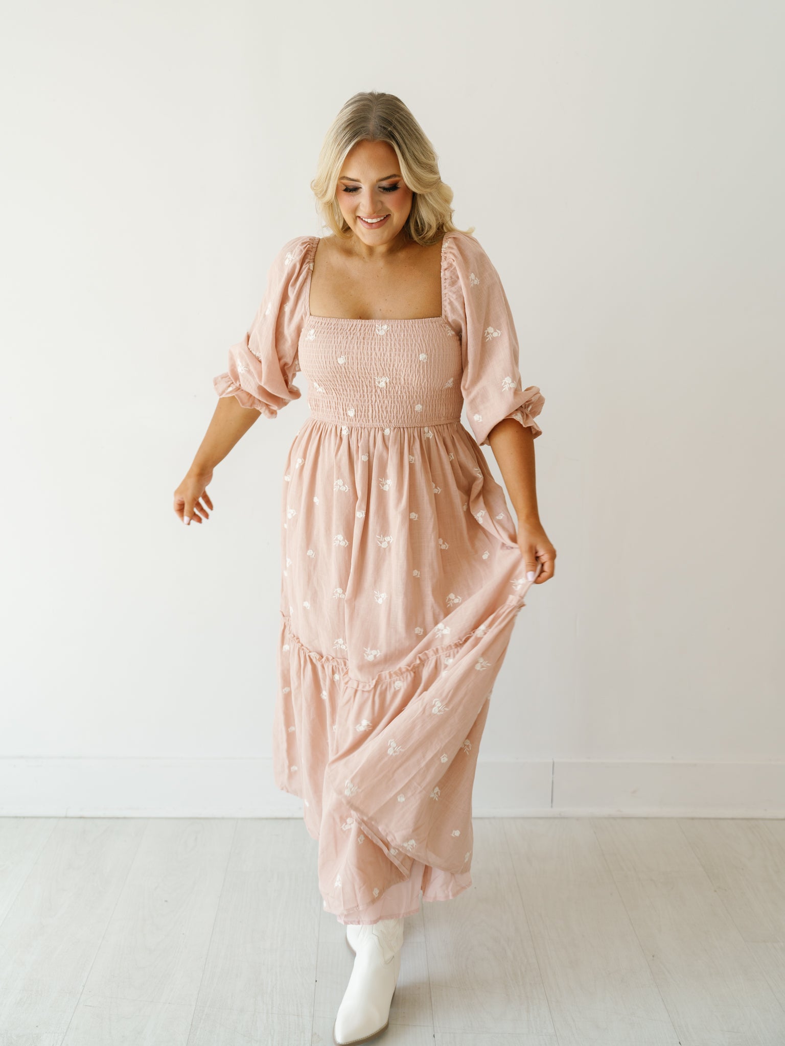 Abby Dress - Blush