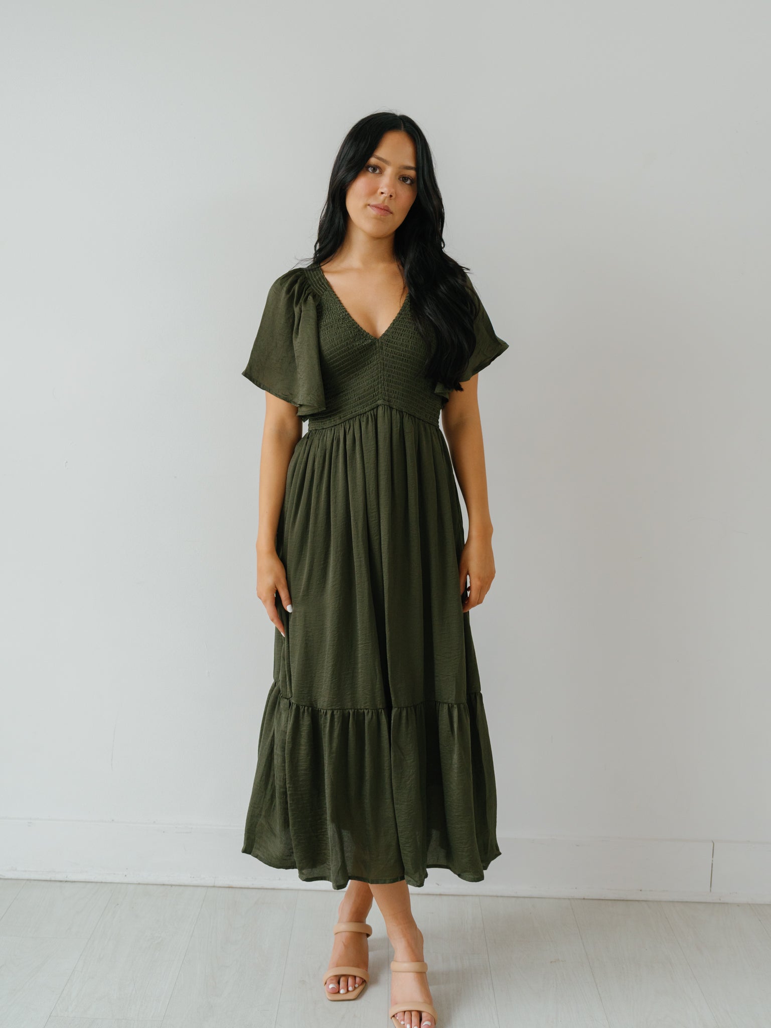 Photo Shoot Ready Dress - Olive