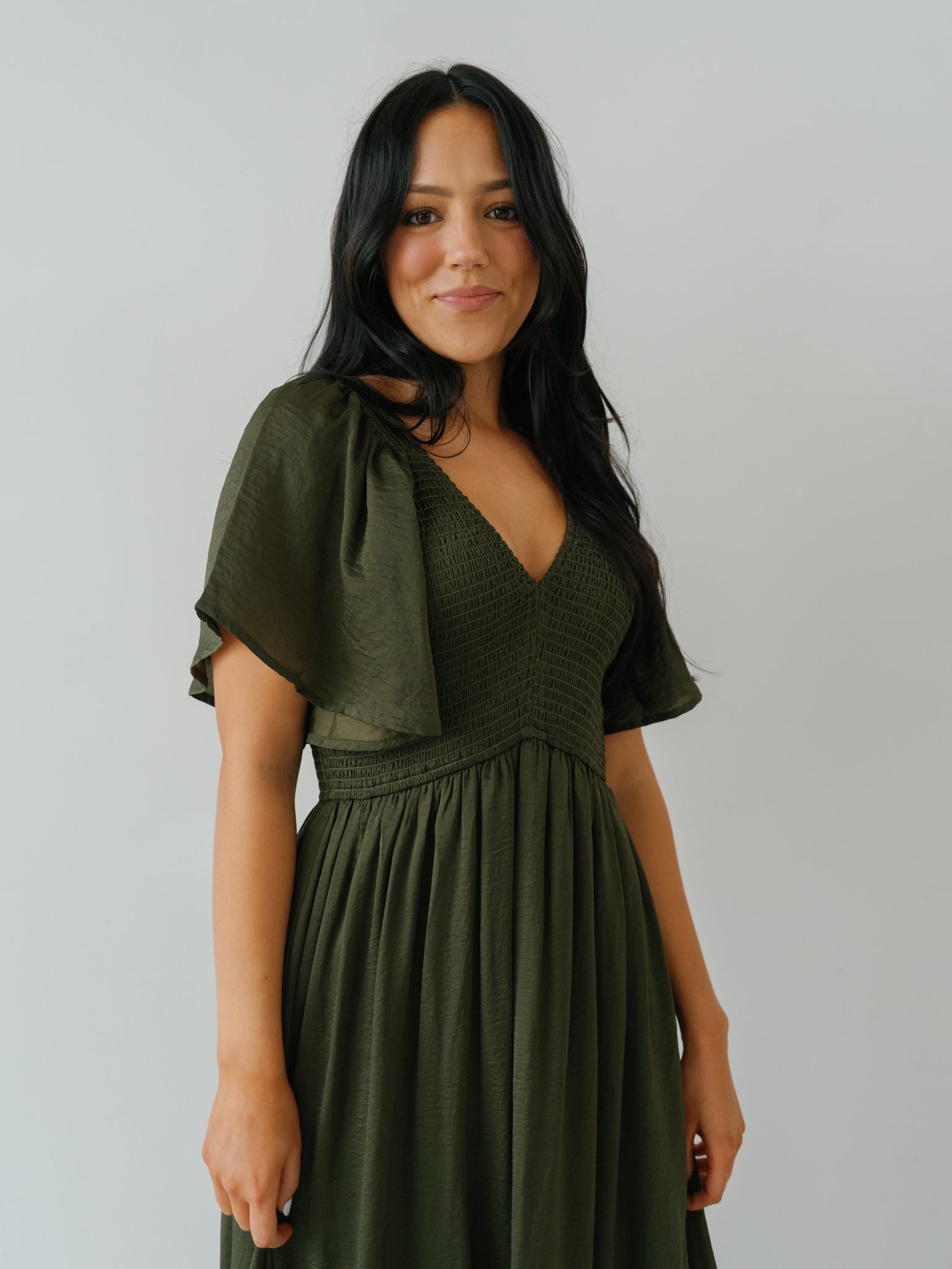 Photo Shoot Ready Dress - Olive